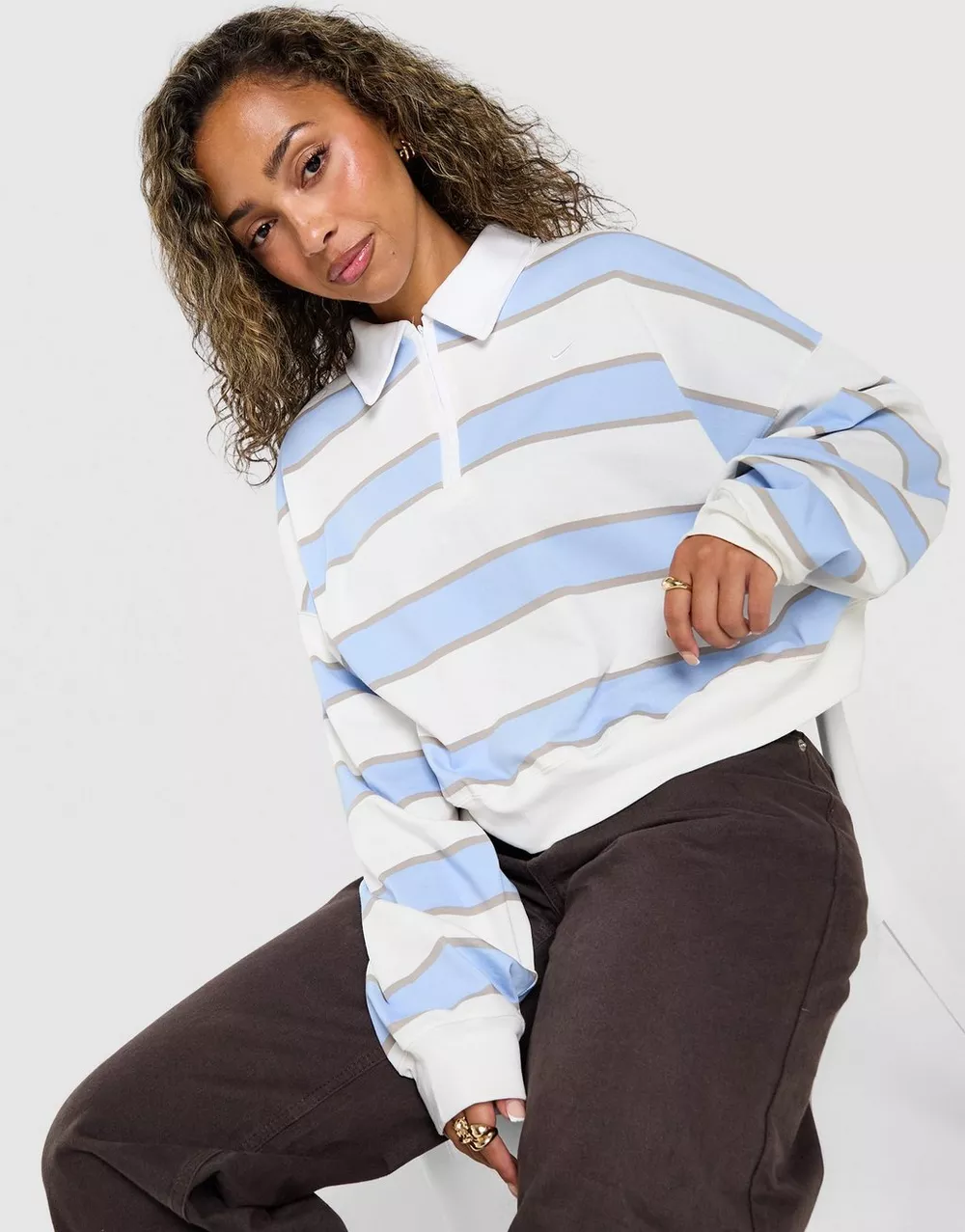 NIKE КОФТА НА БЛИСКАВЦІ W NK COVERUP NVLTY, фото 1 з 5