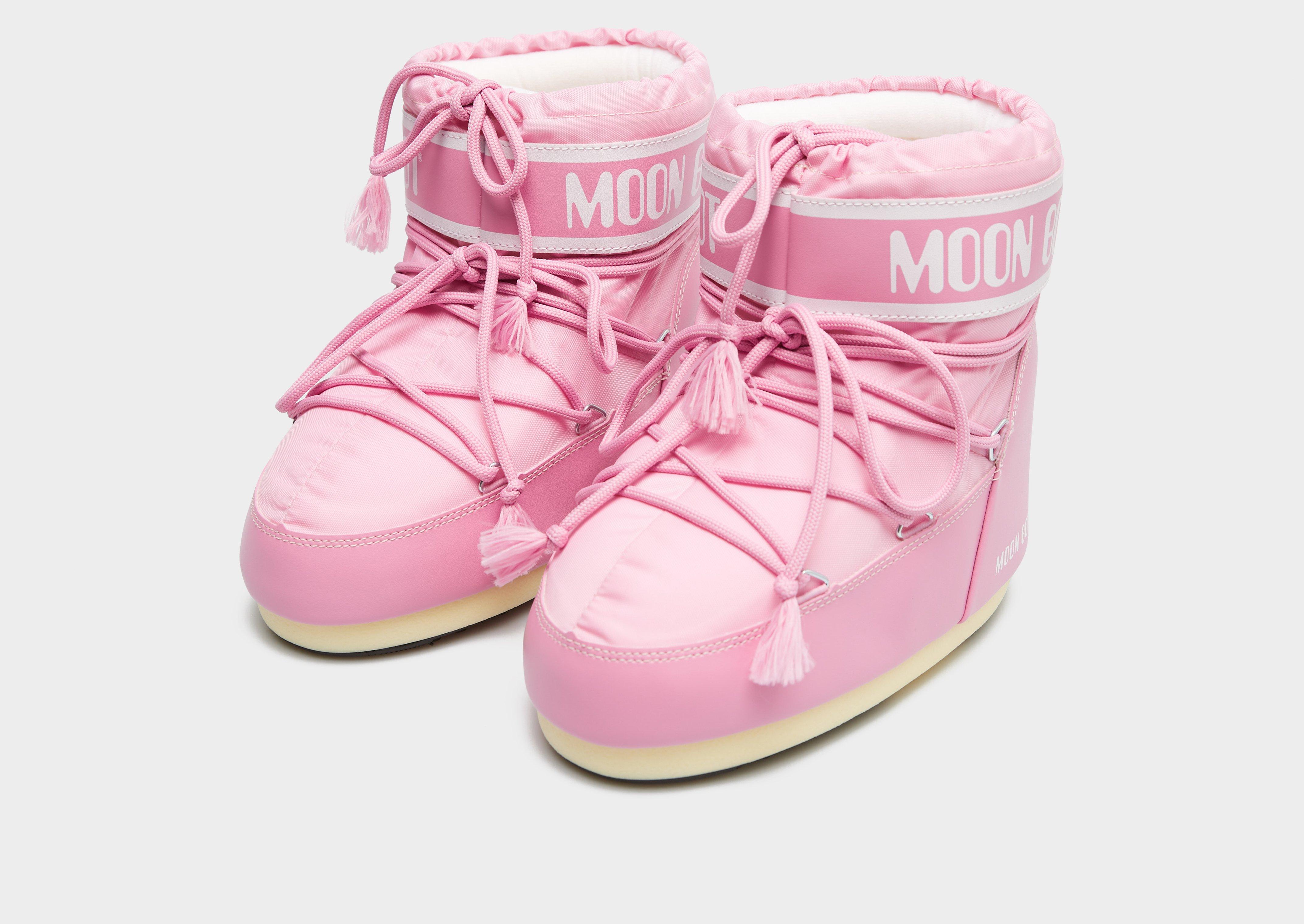 Ženske zimske čizme MOON BOOT MB ICON LOW NYLON 80D1409340-J001 ružičasta