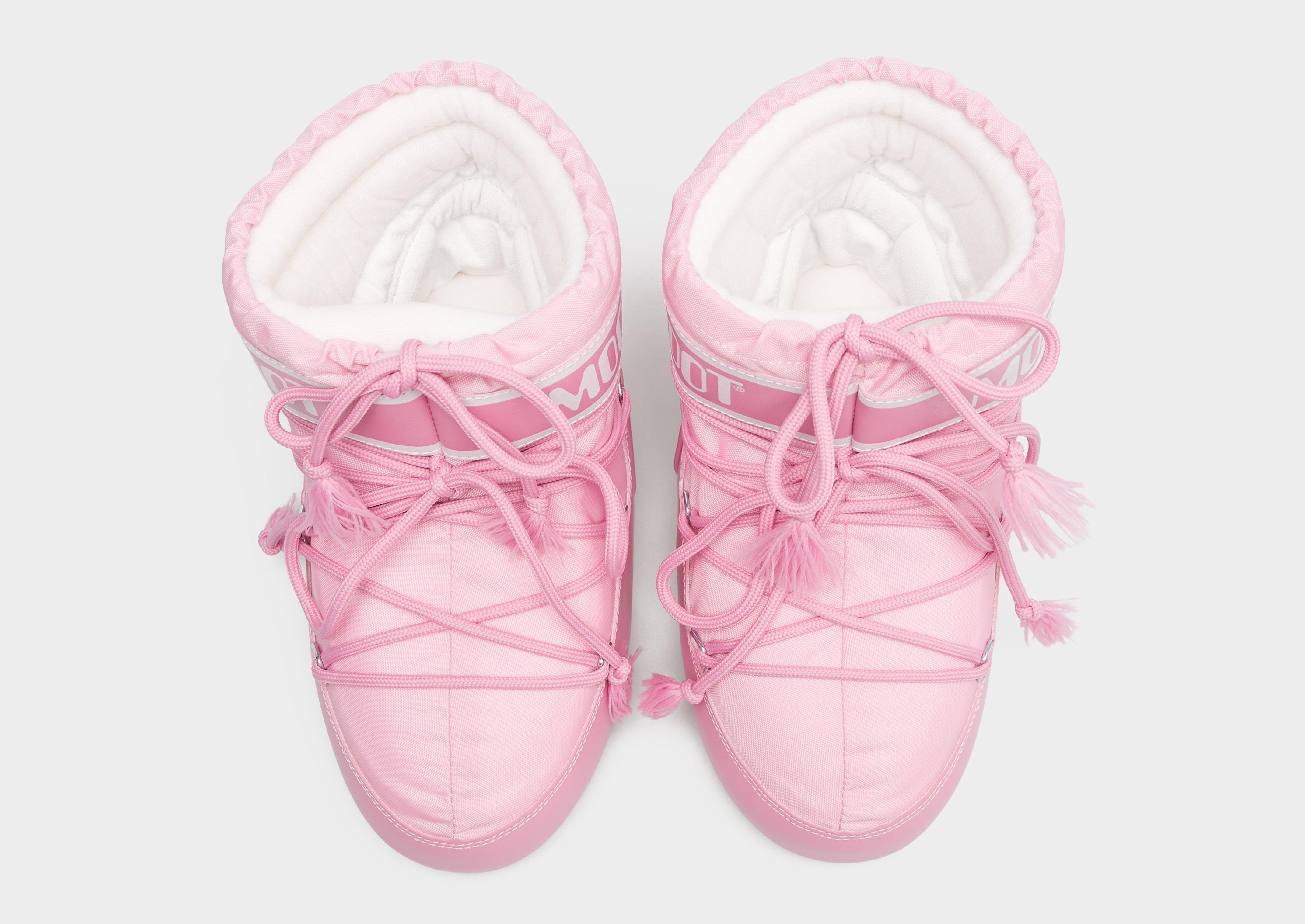 Ženske zimske čizme MOON BOOT MB ICON LOW NYLON 80D1409340-J001 ružičasta