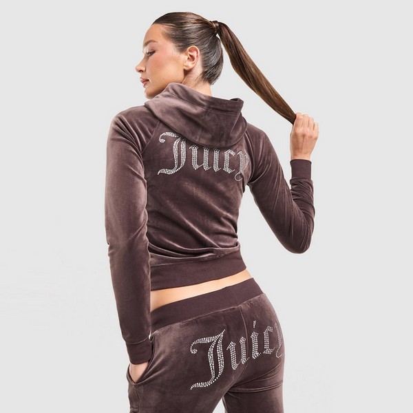 JUICY COUTURE BLUZA ROZPINANA Z KAPTUREM JUICY