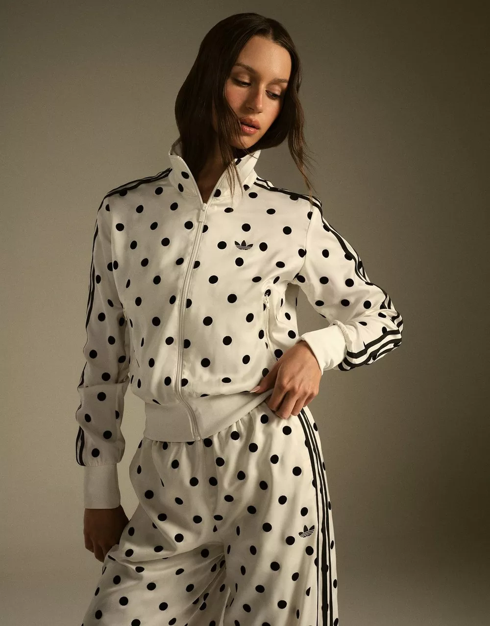 ADIDAS КОФТА НА БЛИСКАВЦІ SATIN POLKA DOTS TT, фото 1 з 5