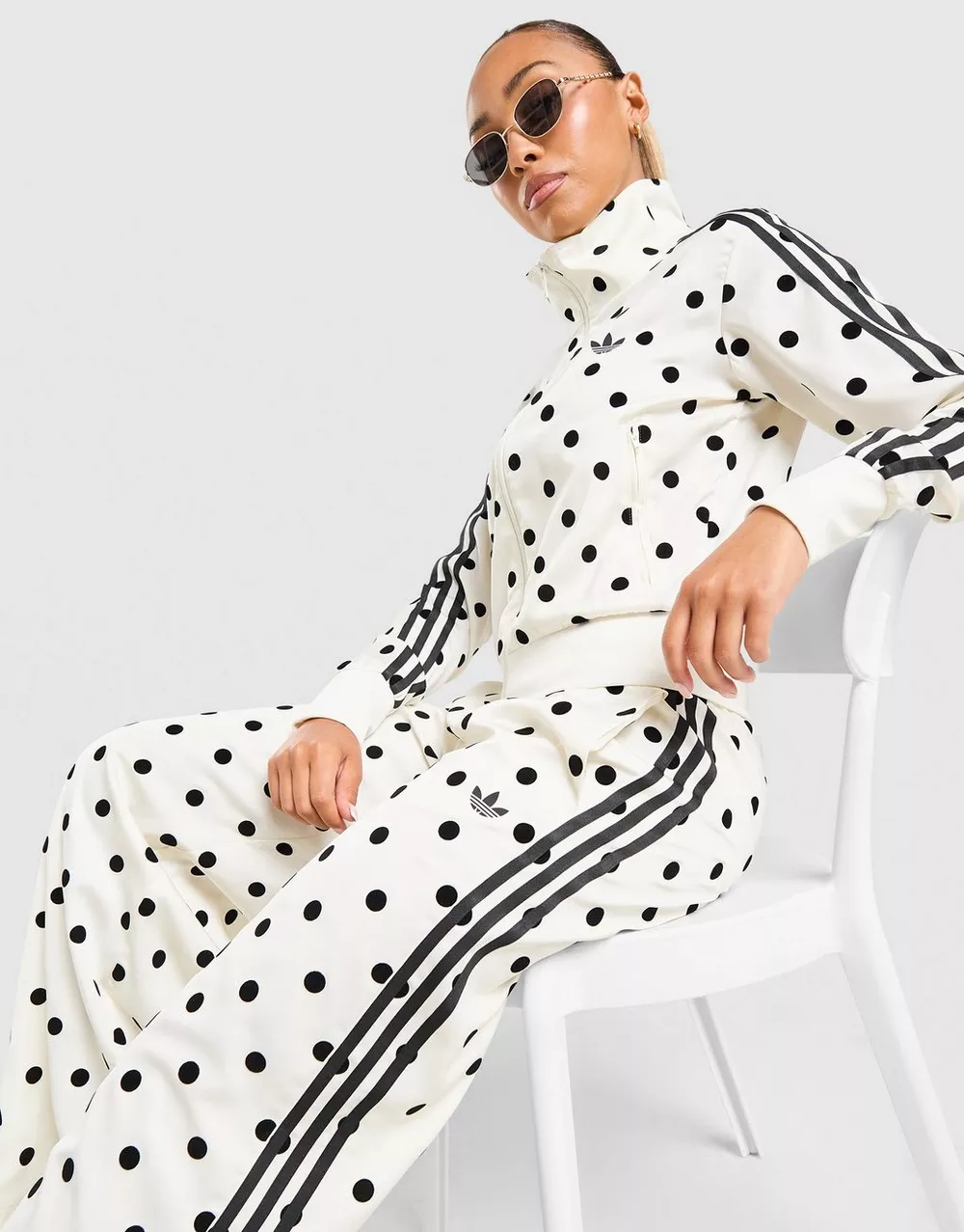 ADIDAS ШТАНИ SATIN POLKA DOTS WIDE LEG PANT, фото 1 з 5
