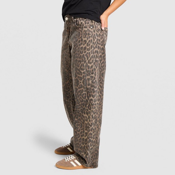 UNLIKE HUMANS PANTALONI  LEOPARD