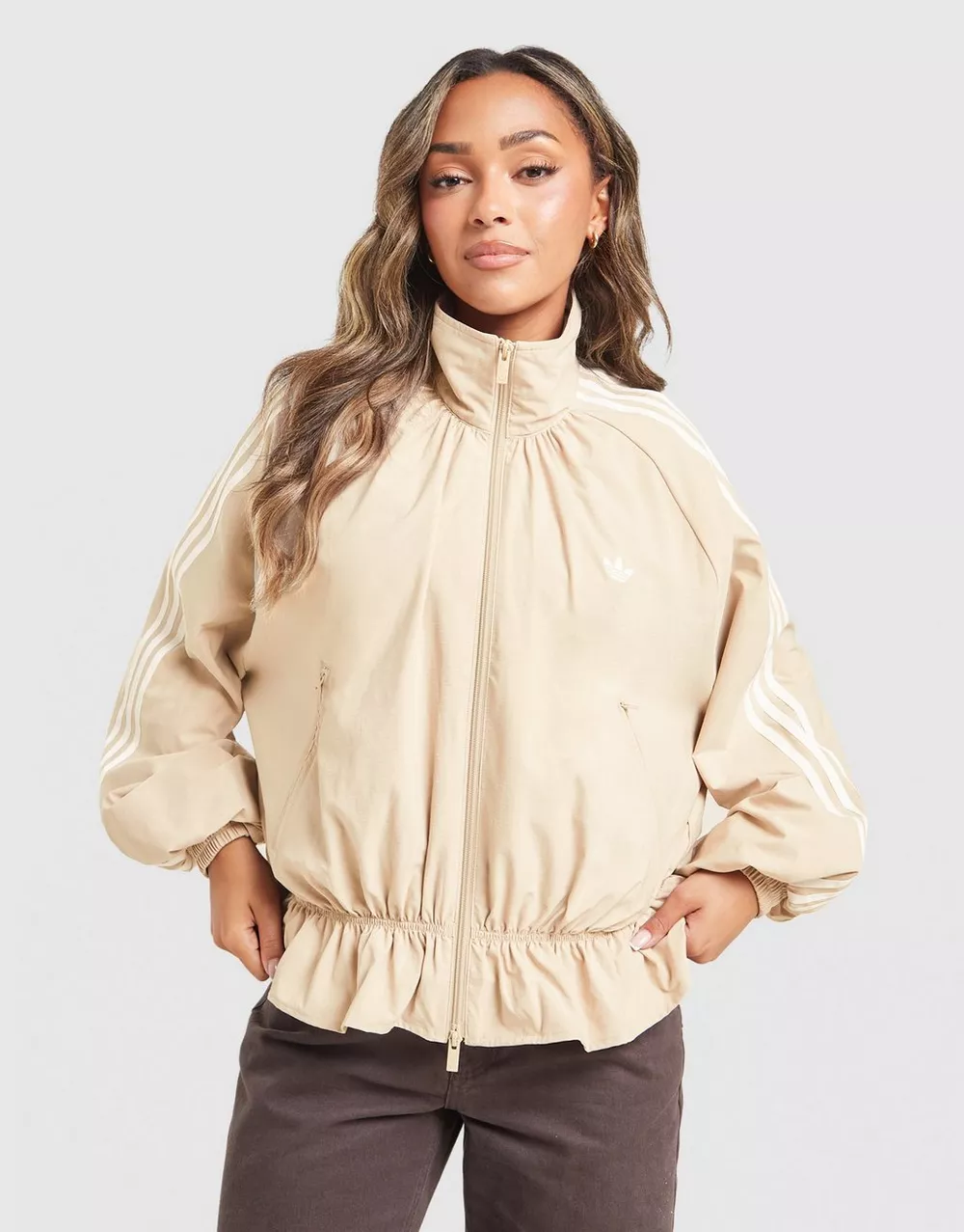 ADIDAS КОФТА НА БЛИСКАВЦІ   BLOUSY OVERSIZED TRACK ТОП, фото 1 з 5
