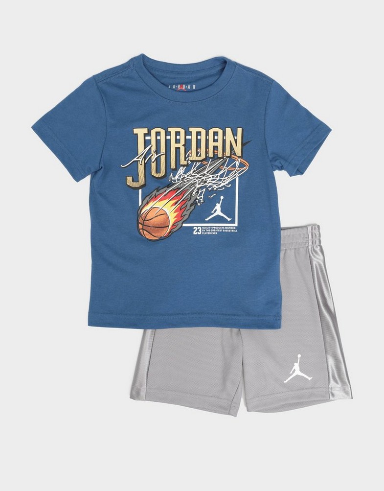 Дитячі спортивні костюми JORDAN КОМПЛЕКТ JDB AIR COURT MESH SHORT SET 85C206-G0W Блакитний