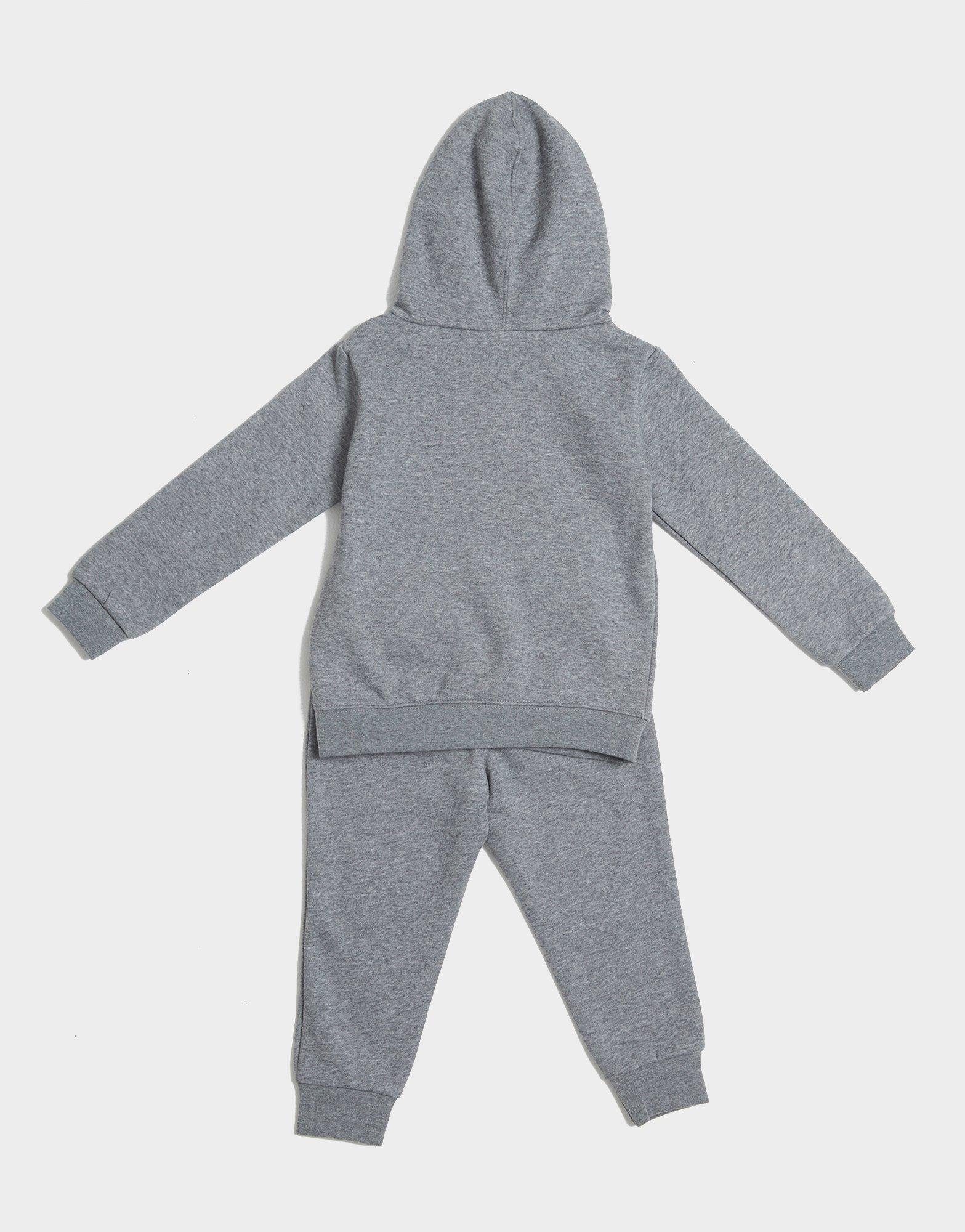 Vaikiški sportiniai kostiumai JORDAN KOMPLEKTAS JDB JM FLIGHT SPRAY PO HOODIE 85C685-GEH Pilka