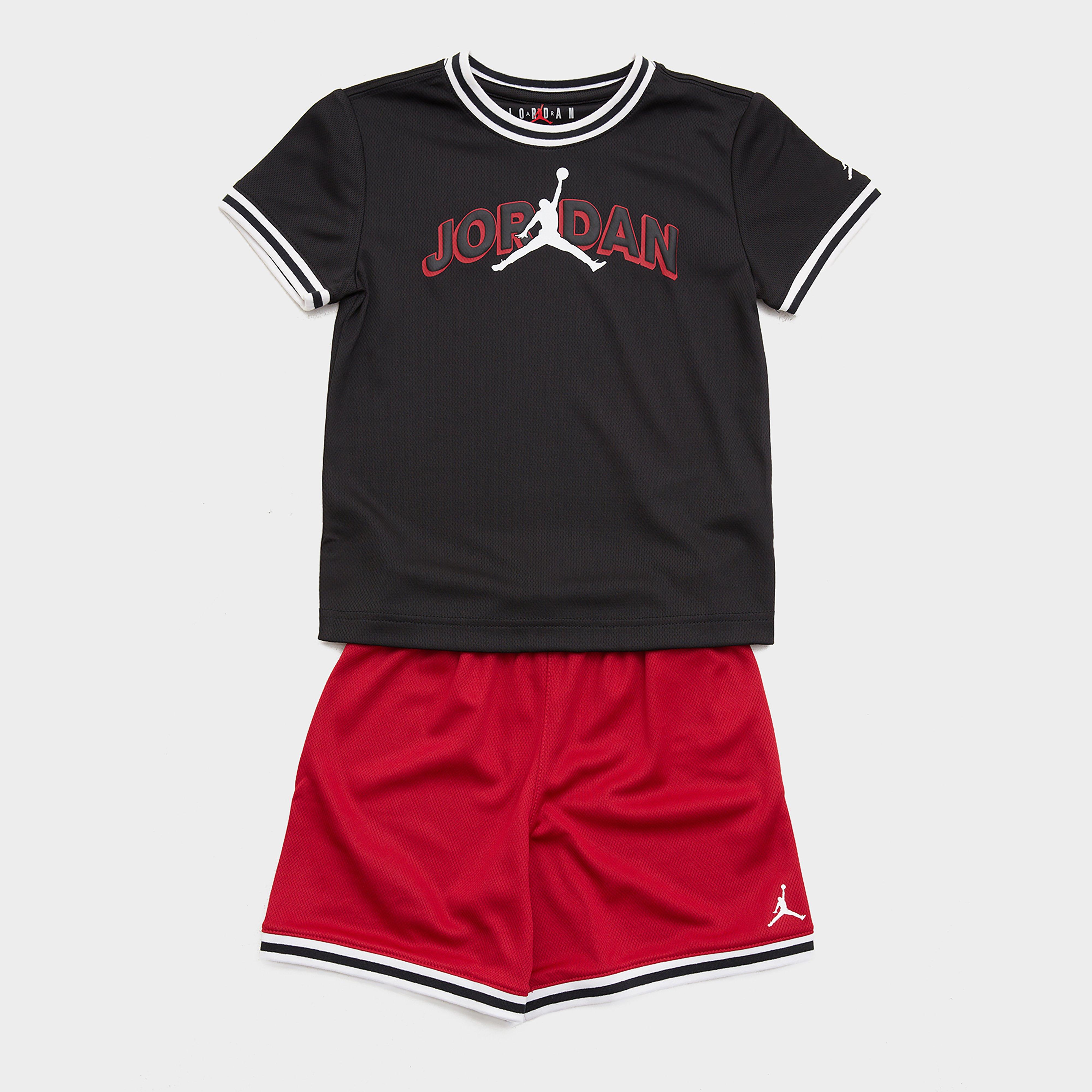 Gyerek melegítőszett JORDAN SZETT JDB MATCHING TAPING MESH SHORT