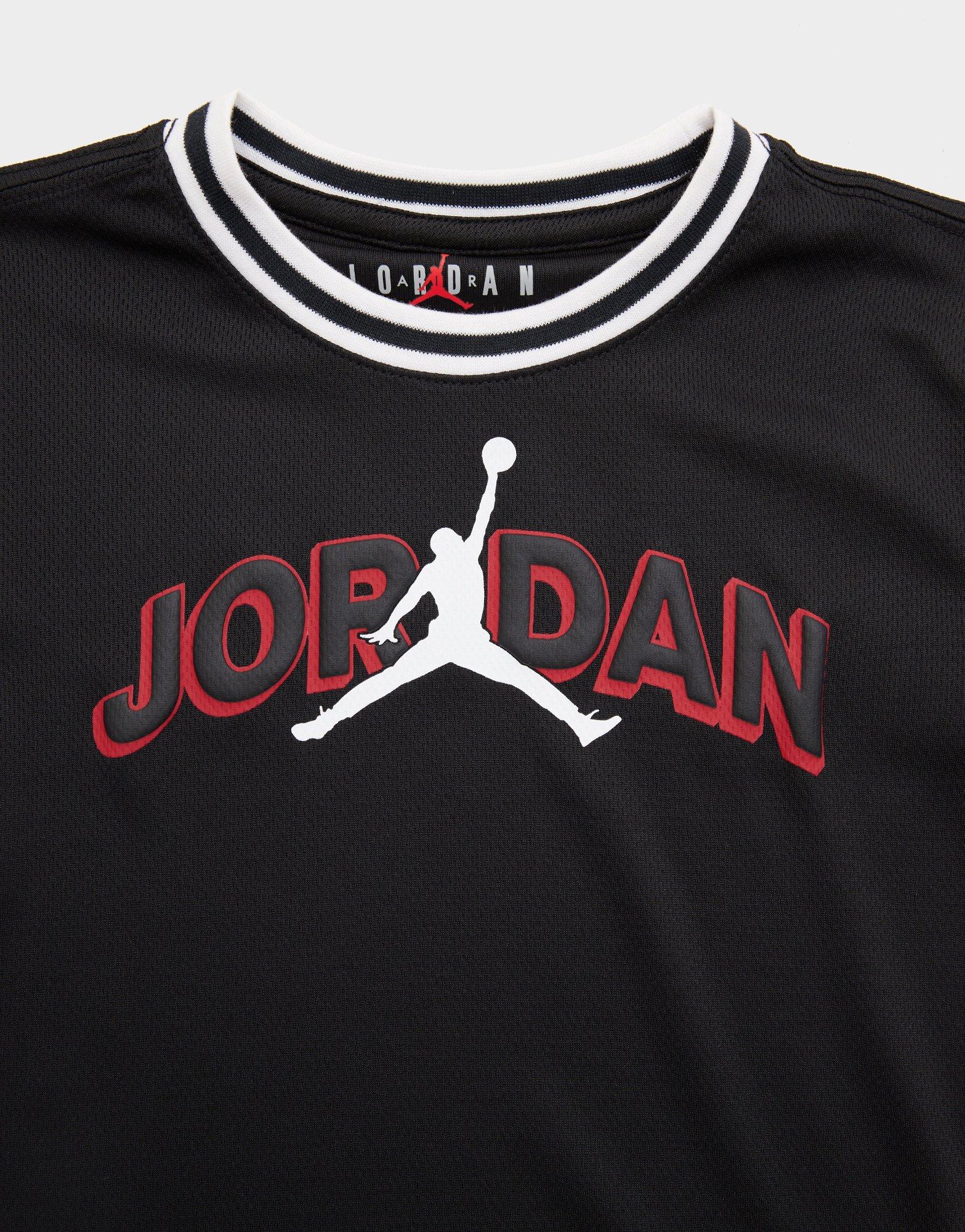 Gyerek melegítőszett JORDAN SZETT JDB MATCHING TAPING MESH SHORT 85D967-R78 Fekete