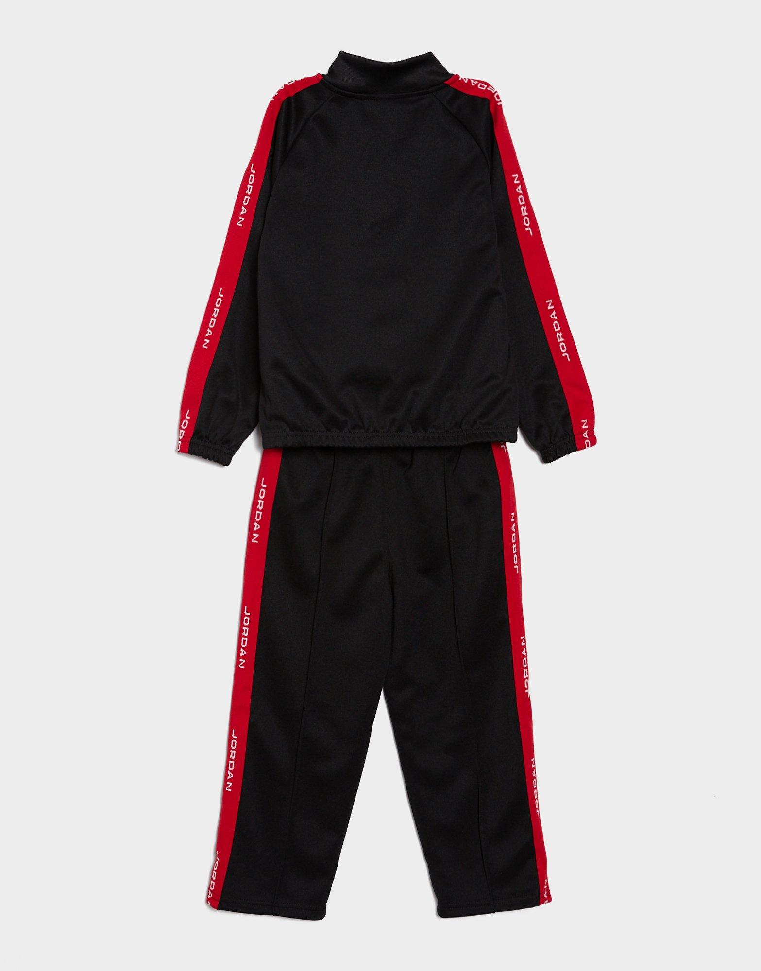 Detská tepláková súprava JORDAN DRES MJ ESS TRACK SUIT JACKET 85F100-023 Čierna