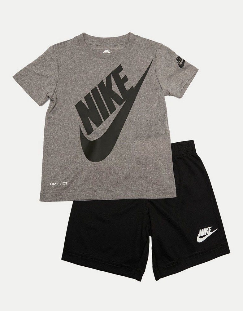 Komplet dresowy dziecięcy NIKE KOMPLET FUTURA T/SH ST BLK/GRY