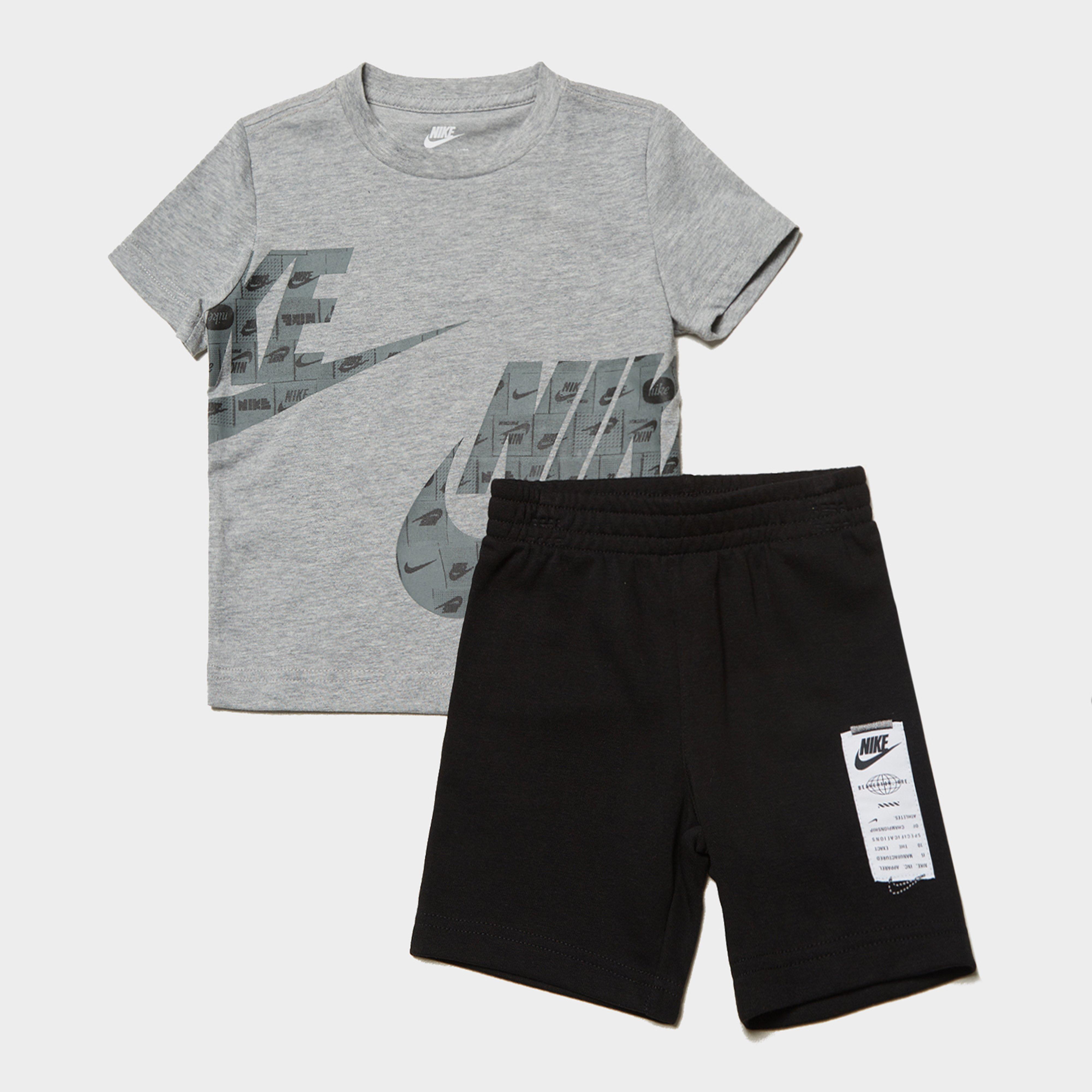 Gyerek melegítőszett NIKE SZETT B NSW CLUB SPLTY FT SHORT SET B