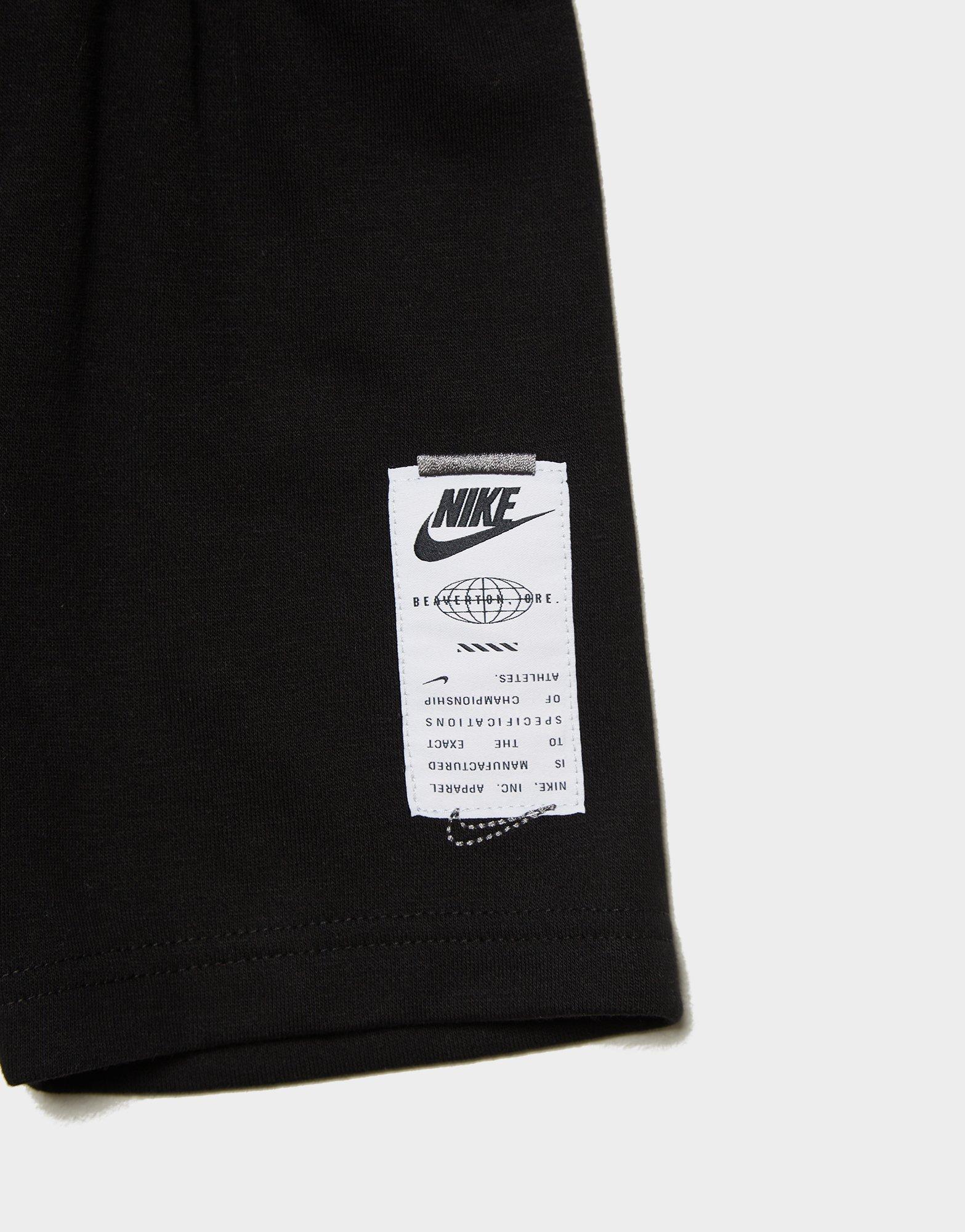 Gyerek melegítőszett NIKE SZETT B NSW CLUB SPLTY FT SHORT SET B 86L775-023 Fekete