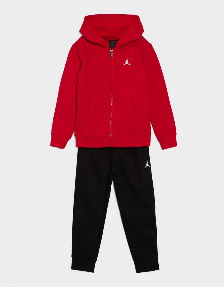 Trening pentru copii JORDAN TRENING MJ BRKLYN FLC FZ HOODIE SET 8BD325-023 Roșu