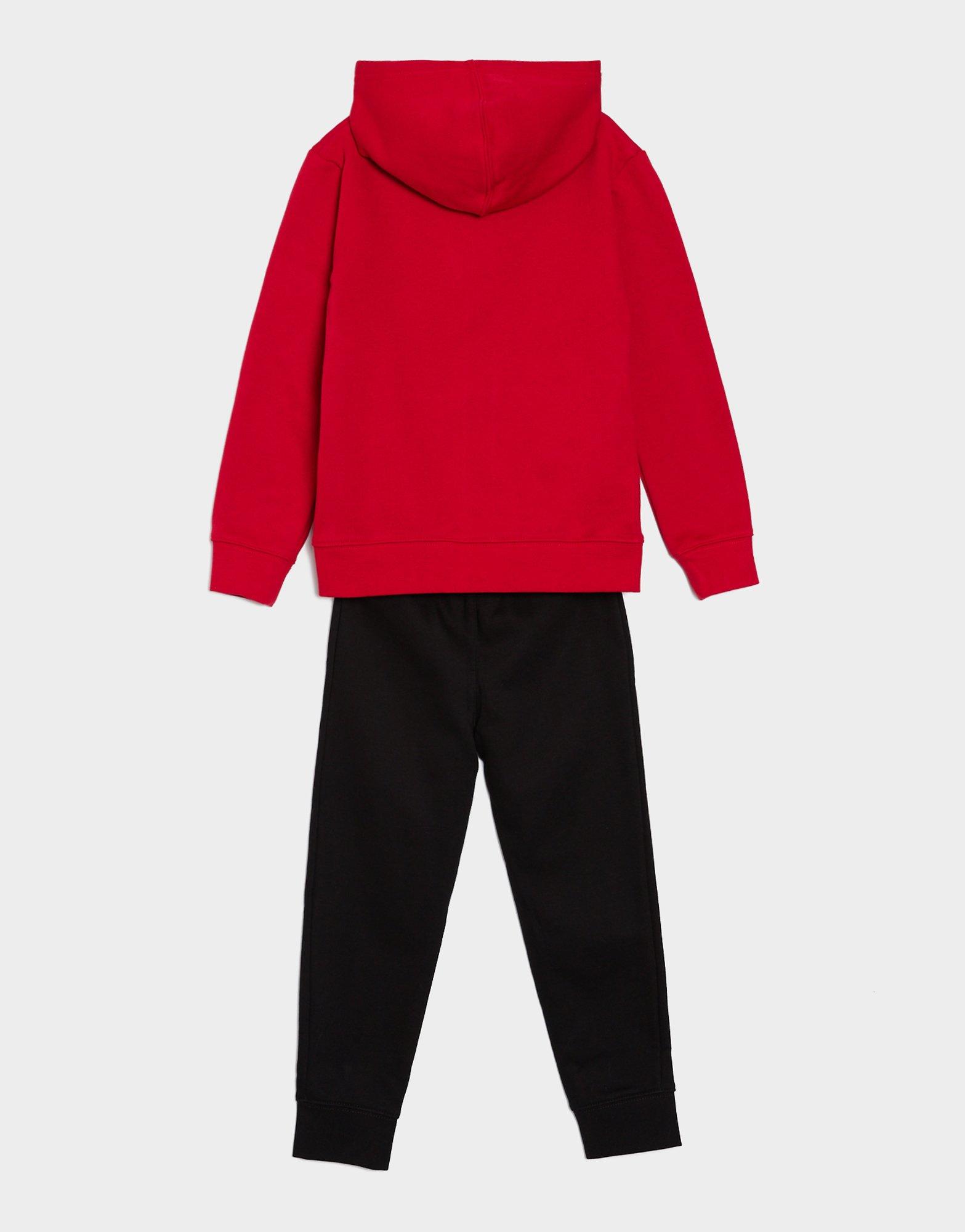 Detská tepláková súprava JORDAN DRES MJ BRKLYN FLC FZ HOODIE SET 8BD325-023 Červená