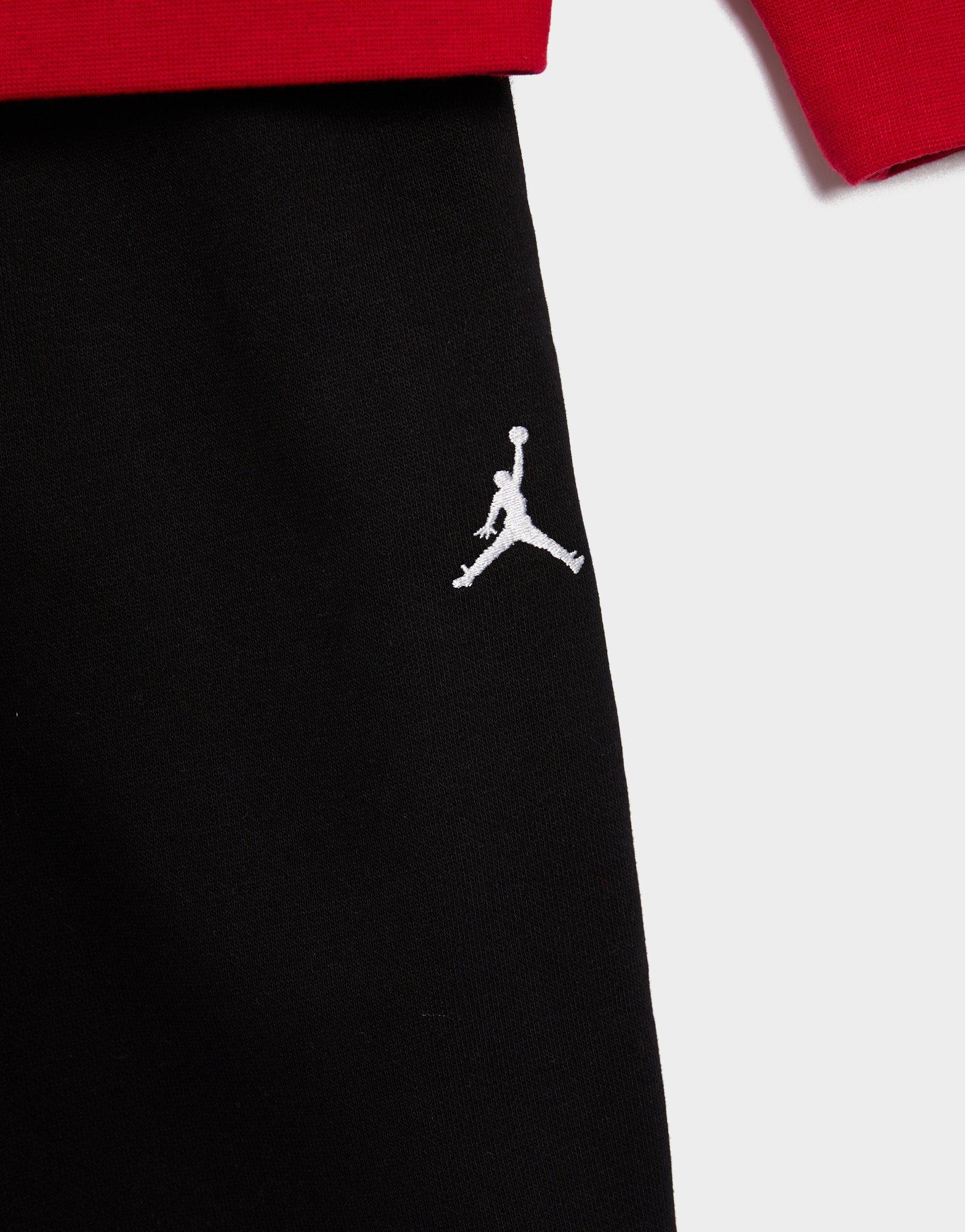 Detská tepláková súprava JORDAN DRES MJ BRKLYN FLC FZ HOODIE SET 8BD325-023 Červená