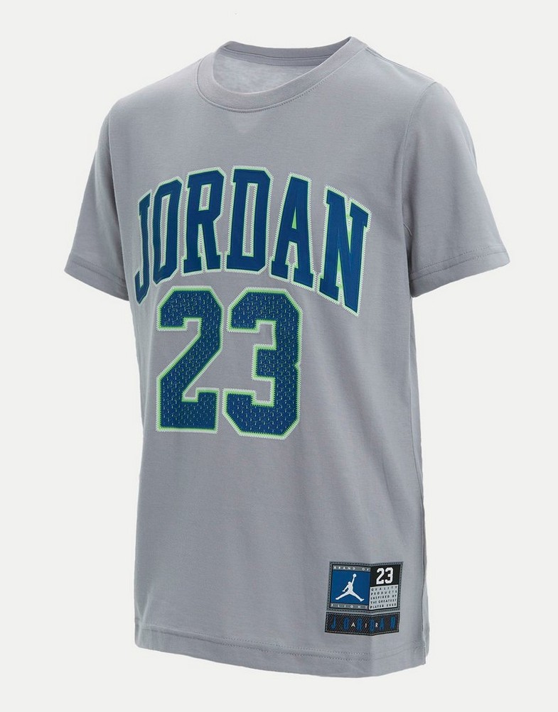 Koszulka, t-shirt dziecięcy JORDAN T-SHIRT JORDAN SPORT DNA 95A088-G6U Szary