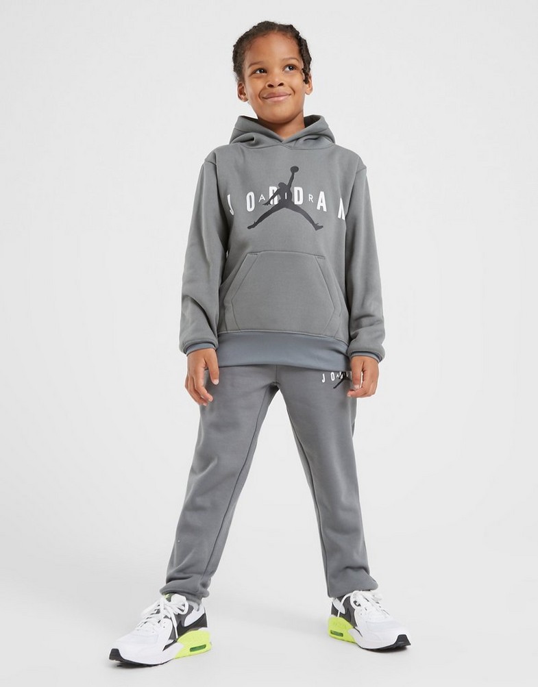 Gyerek pulóver JORDAN PULÓVER KAPUCNIS JUMPMAN SUST PO HOODIE 95B910-M19 Szürke