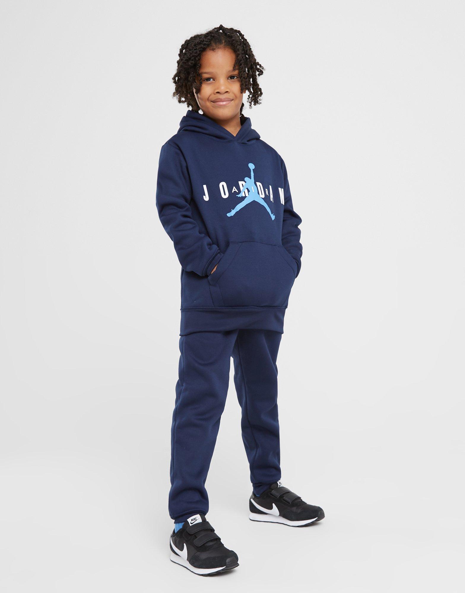 Detská mikina JORDAN MIKINA S KAPUCŇOU JUMPMAN SUSTAINABLE PO HD 95B910-U90 Tmavomodrá