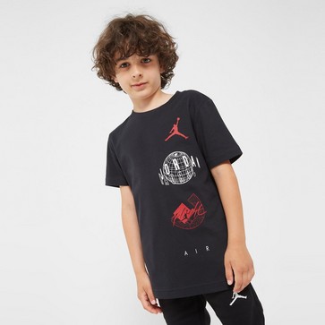 JORDAN ТЕНИСКА AIR GLBE RPT TEE BLK/RD B