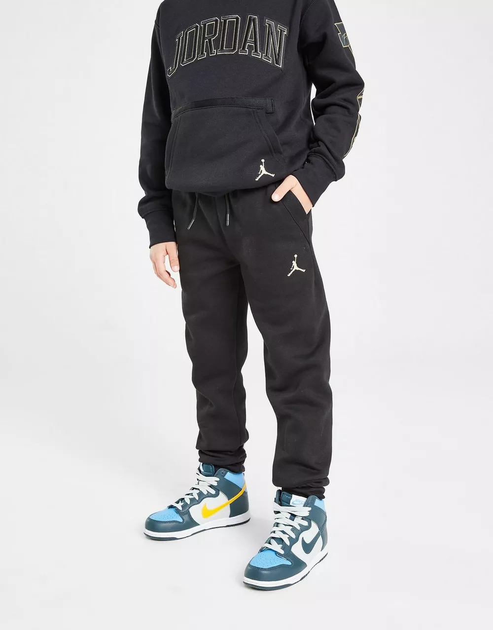 NikeHad JORDAN ШТАНИ BDGE B&G JOG BLK/GLD B, фото 1 з 4