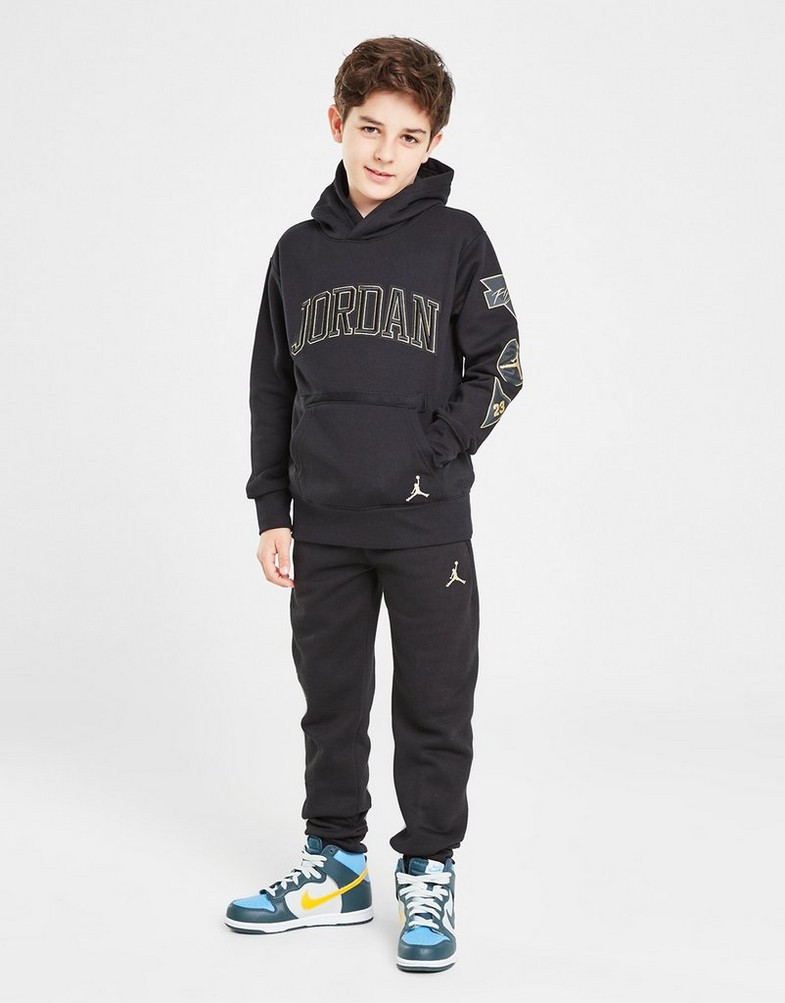 Дитячі штани JORDAN ШТАНИ BDGE B&G JOG BLK/GLD B 95D544-023 Чорний