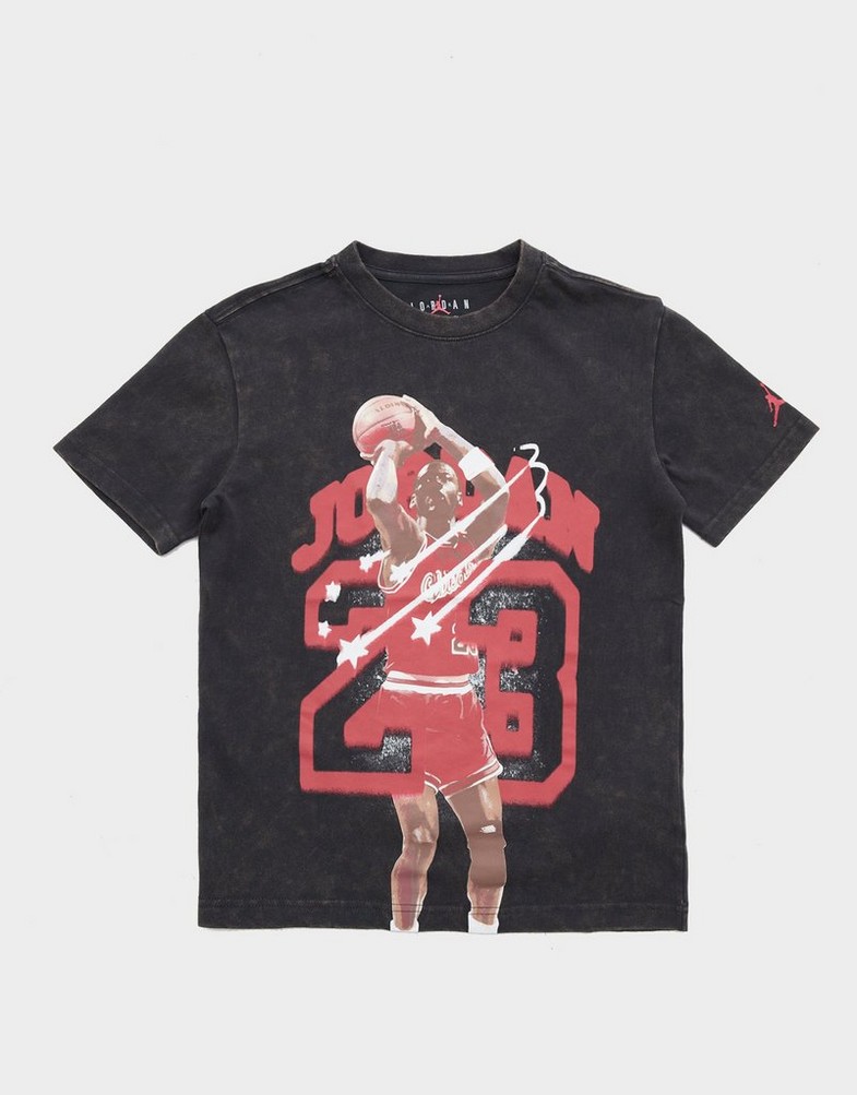 Tricou pentru copii JORDAN TRICOU JDN JORDAN 40TH ANNIVERSARY SS 95D619G0T Negru