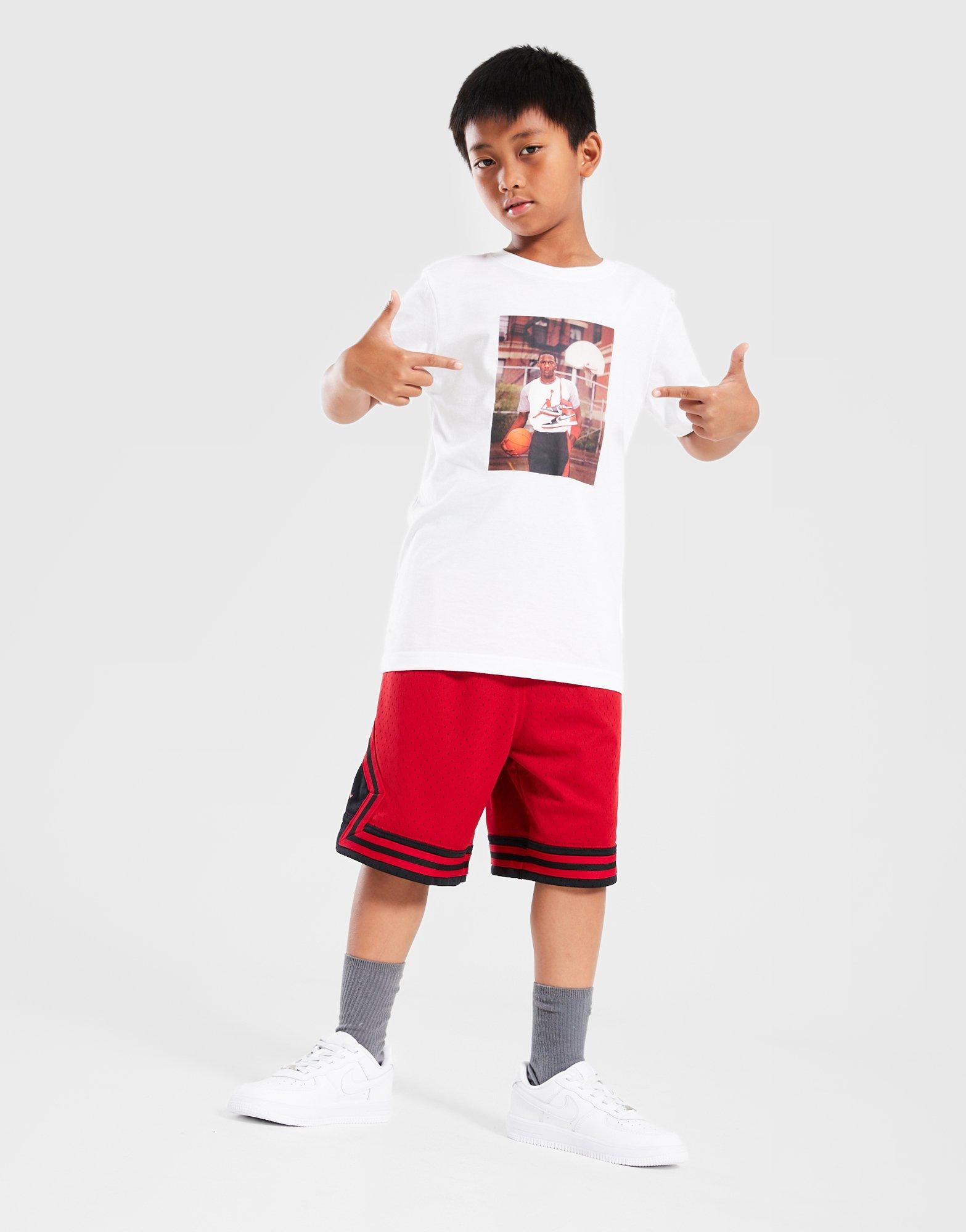 Дитячі футболки NIKE HAD ФУТБОЛКА  JDB MJ BRAND PHOTO SS CREW 95D626-001 Білий