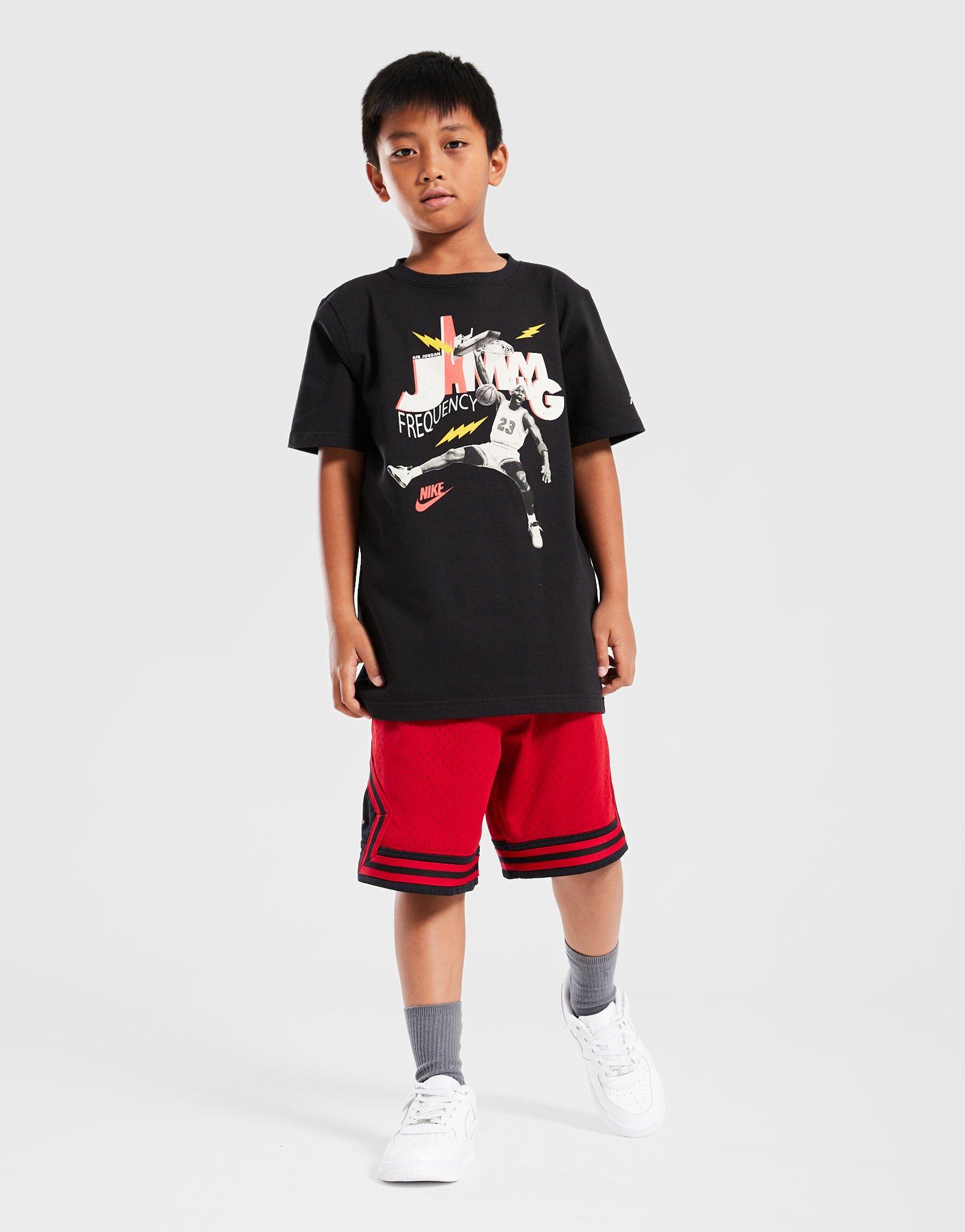 Koszulka, t-shirt dziecięcy JORDAN T-SHIRT JDB MJ JAMMING SS TEE BOY 95D819-023 Czarny