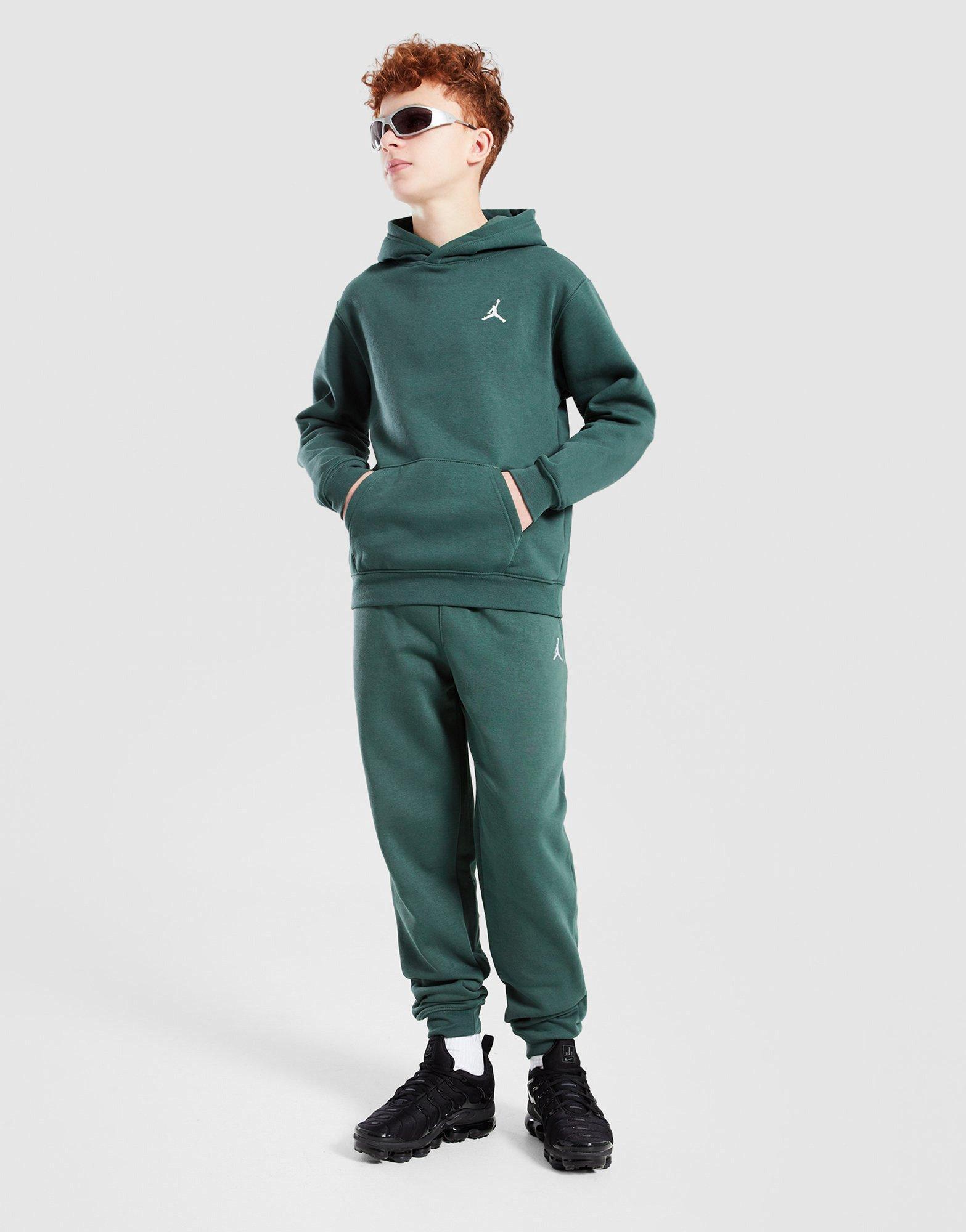 Детски суичър JORDAN СУИТЧЪР С КАЧУЛКА MJ BRKLN FLC PO HOODIE BOY 95F116-E8J Зелен
