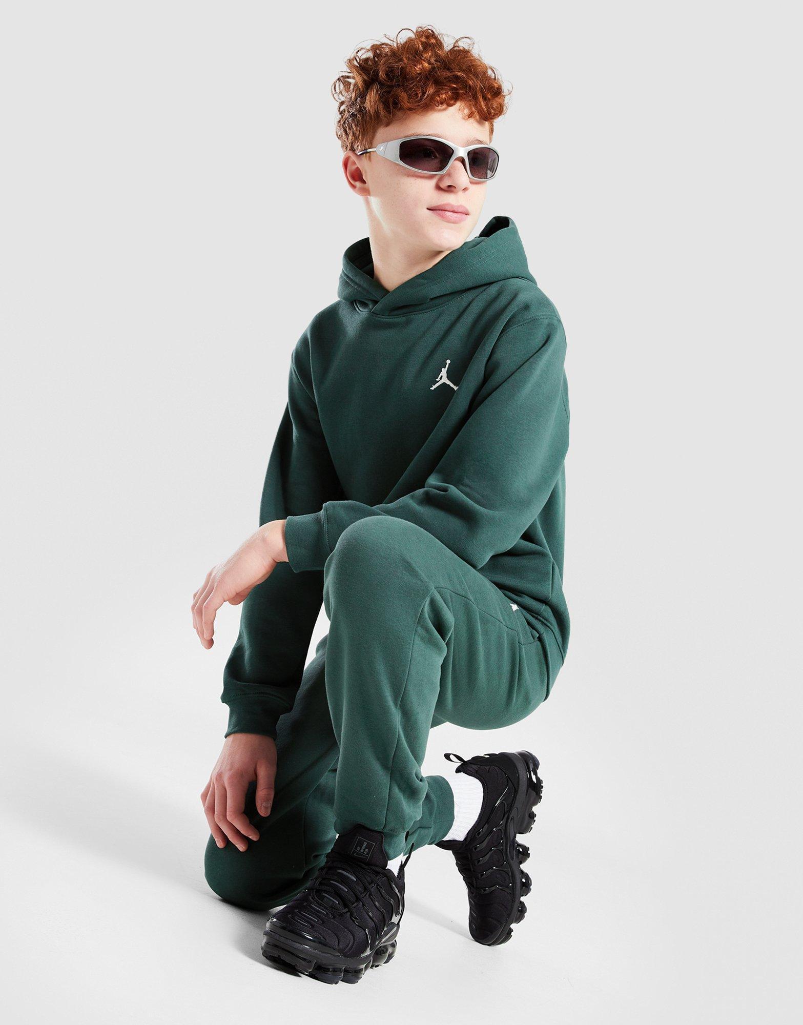 Детски суичър JORDAN СУИТЧЪР С КАЧУЛКА MJ BRKLN FLC PO HOODIE BOY 95F116-E8J Зелен