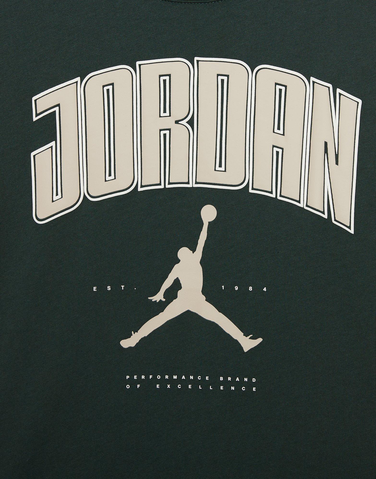 Koszulka, t-shirt dziecięcy JORDAN T-SHIRT MJ 88 CITY SS 95F350E8J Zielony
