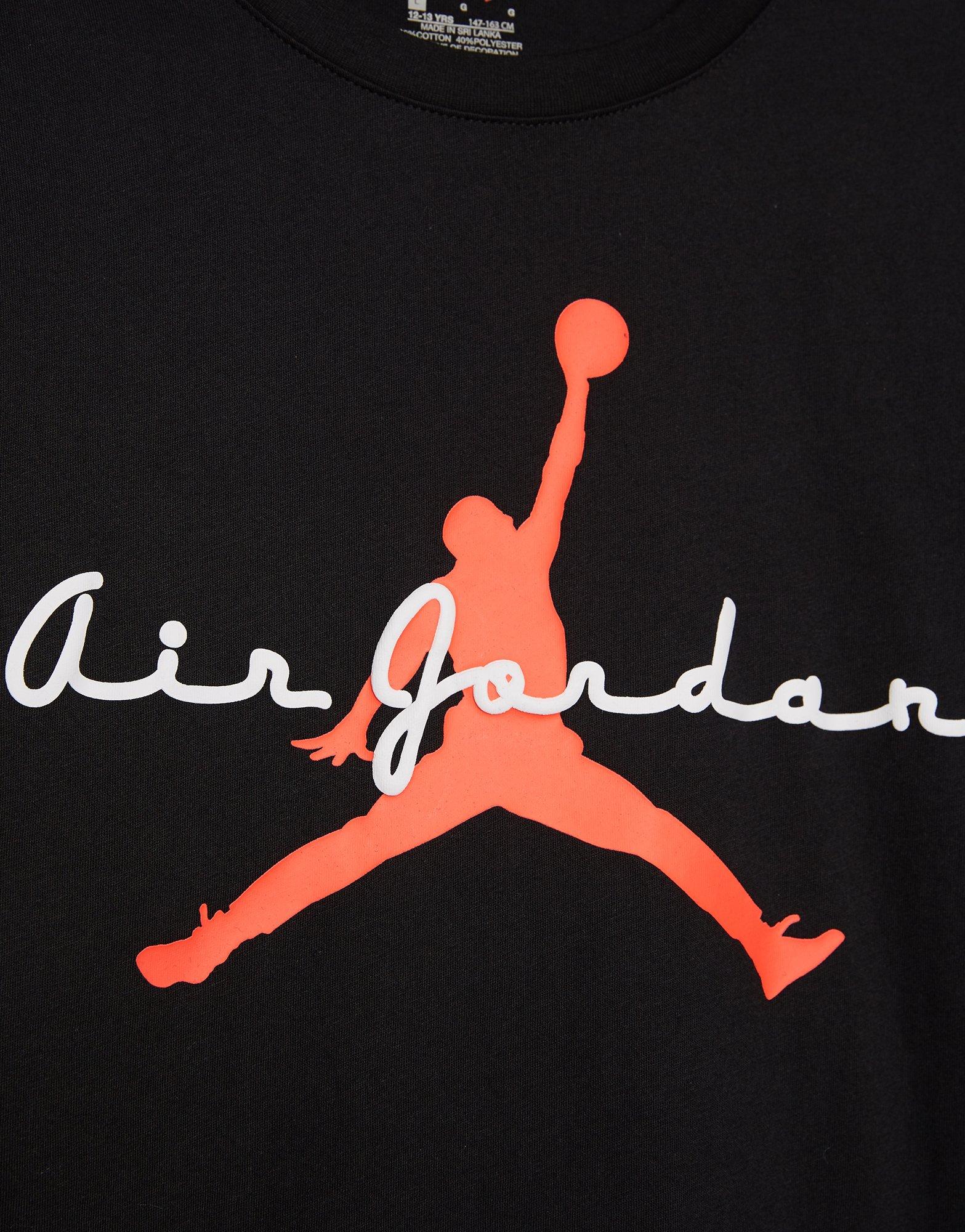 Koszulka, t-shirt dziecięcy JORDAN T-SHIRT JDB FLIGHT ESSENTIALS SCRIPT 95F494-023 Czarny