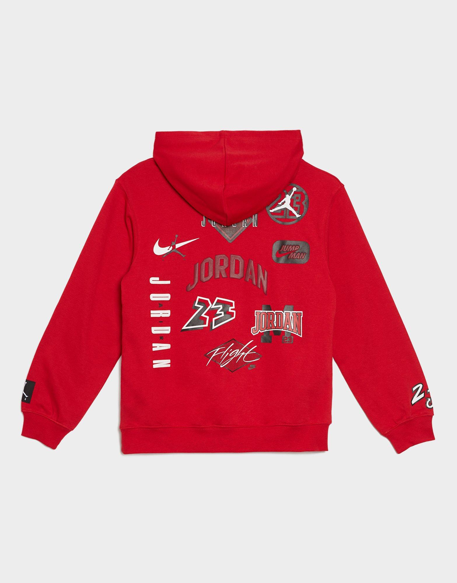 JORDAN BLUZA Z KAPTUREM JDB MJ DYNASTY FT PO 95F569-R78 Czerwony