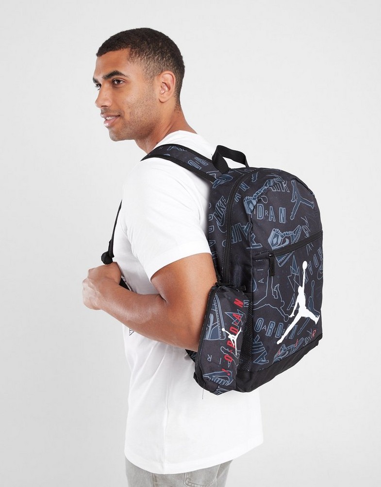 Plecak sportowy męski JORDAN PLECAK JAN AIR SCHOOL BACKPACK 9B0503-KR5 Czarny