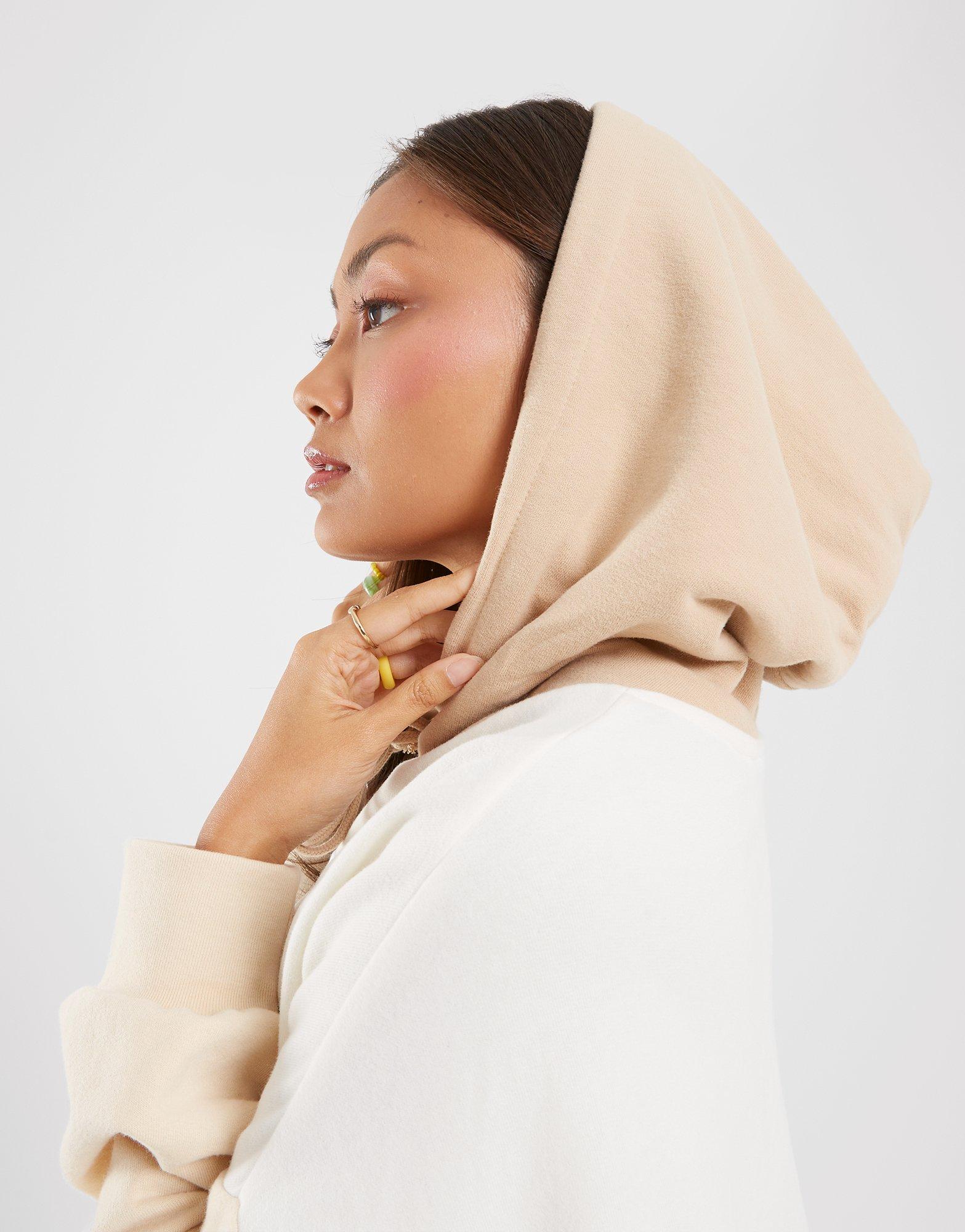 Дамска блуза LEVI'S СУИТЧЪР С КАЧУЛКА CBLK OH HD BGE/BRN A08010045 Бял