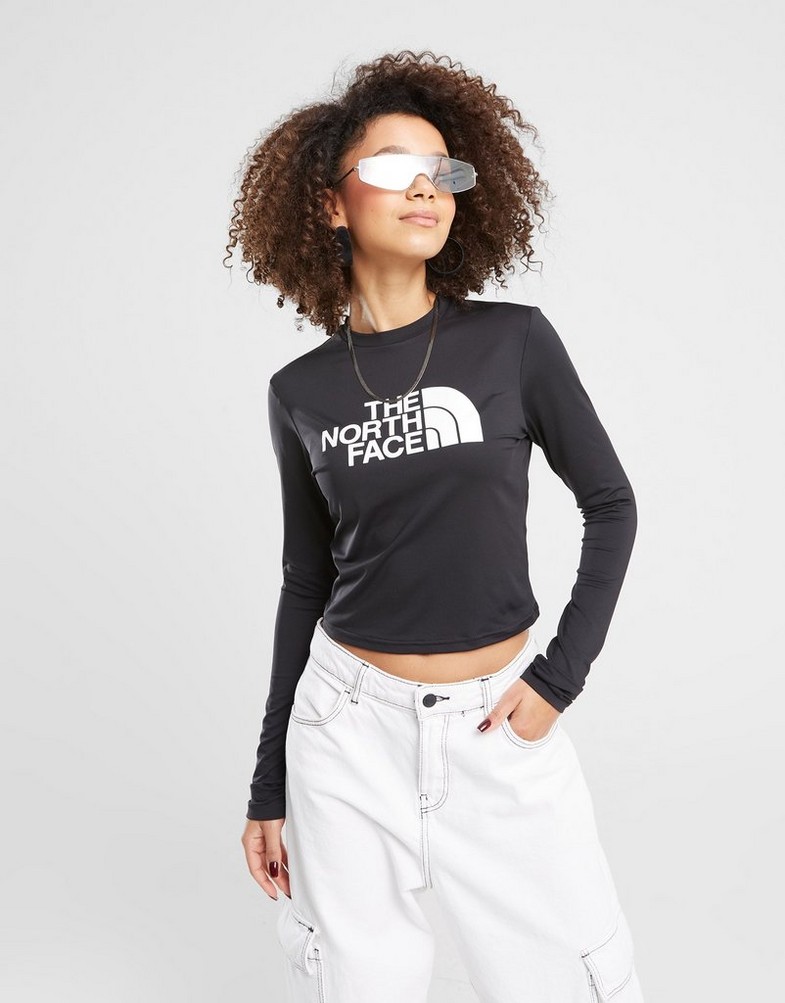Жіночі футболки THE NORTH FACE ФУТБОЛКА DOME SLIM LS  A86MQJK3 Чорний