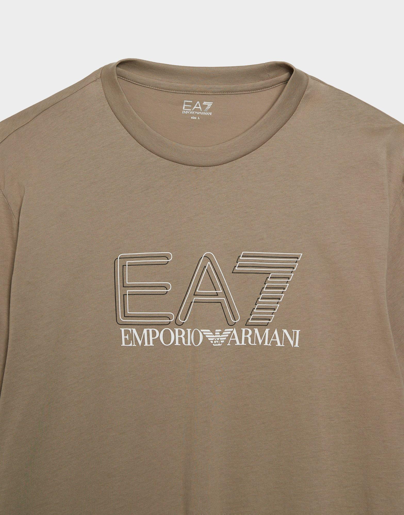 Pánske tričko EMPORIO ARMANI 7 TRIČKO TRAIN VISIBILITY AF103757M001307U6167 Béžová