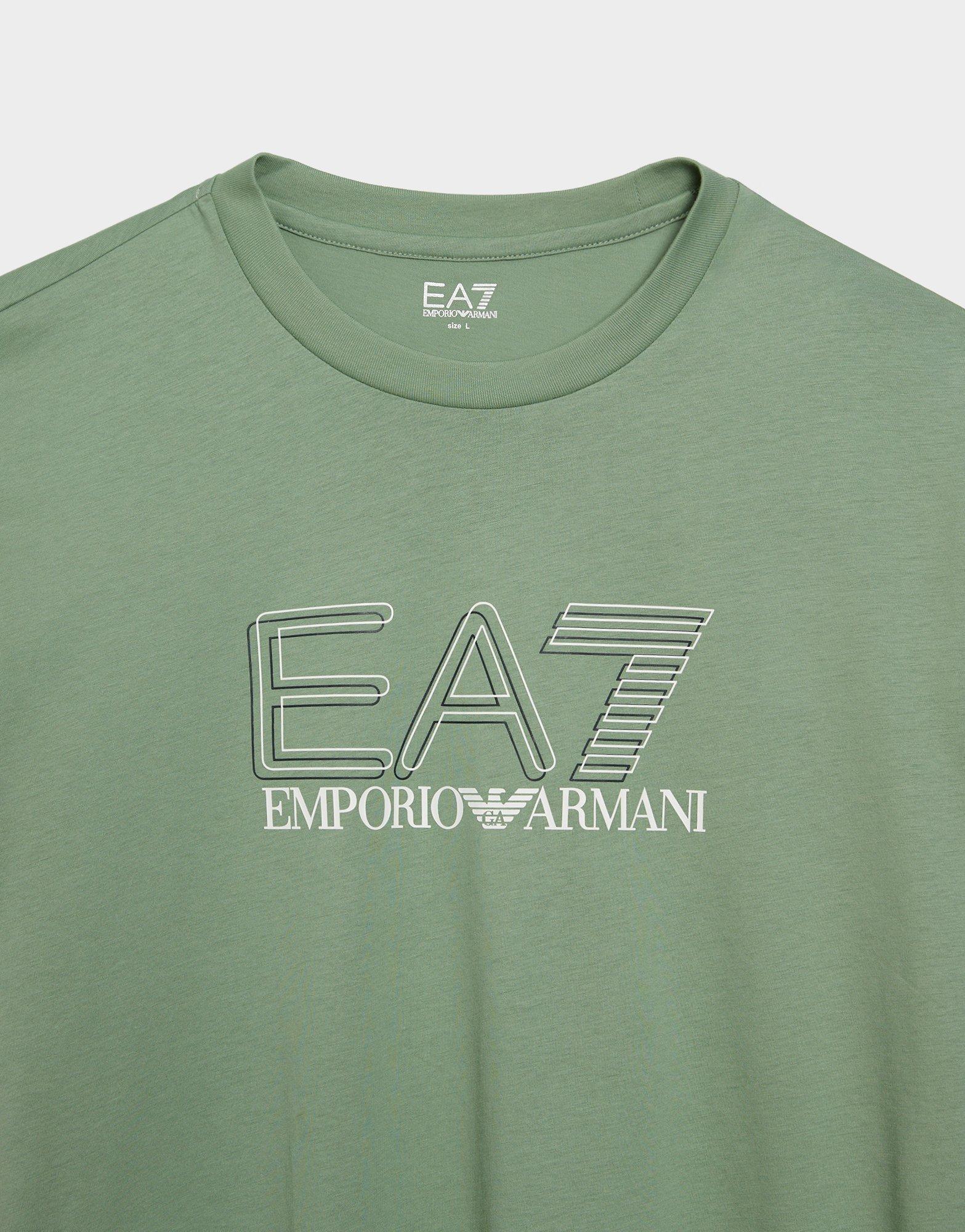 Pánske tričko EMPORIO ARMANI 7 TRIČKO TRAIN VISIBILITY AF103757M001307U7243 Zelená
