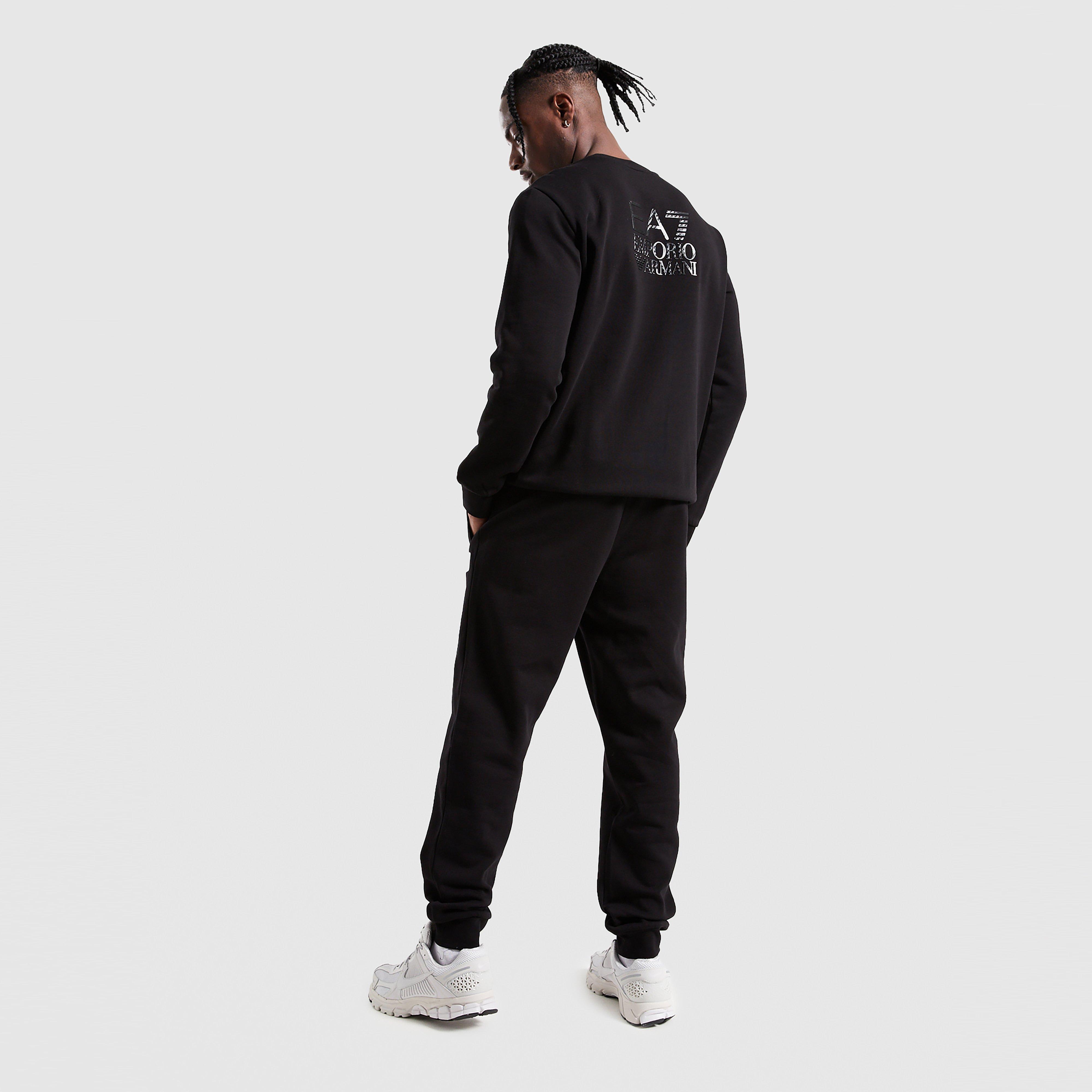 Férfi melegítőszet EMPORIO ARMANI 7 SZETT CBN CRW SUIT BLK SPLITTER