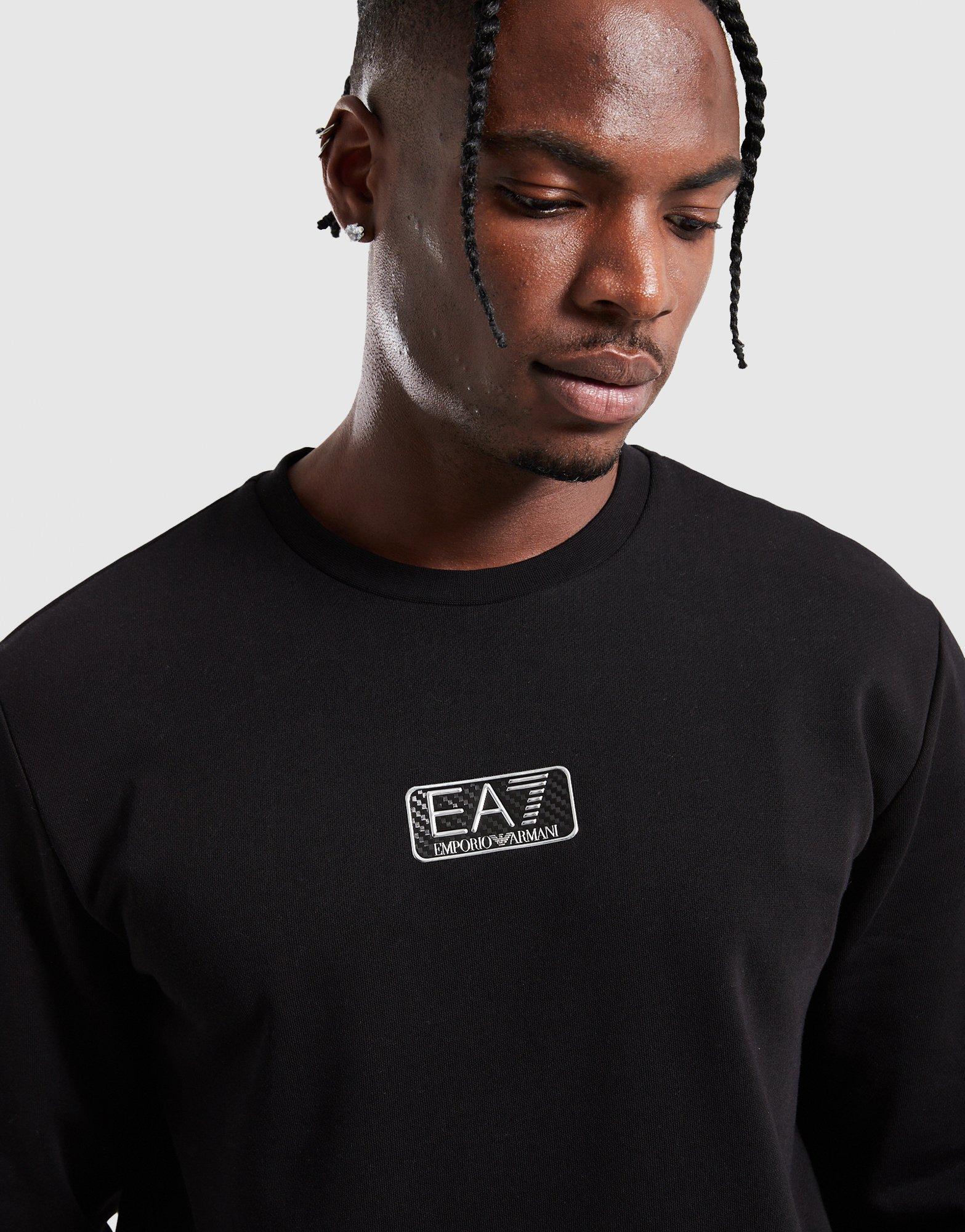 Чоловічі спортивні костюми EMPORIO ARMANI 7 КОМПЛЕКТ   CBN CRW SUIT BLK SPLITTER AF103777M001758UC001 Чорний