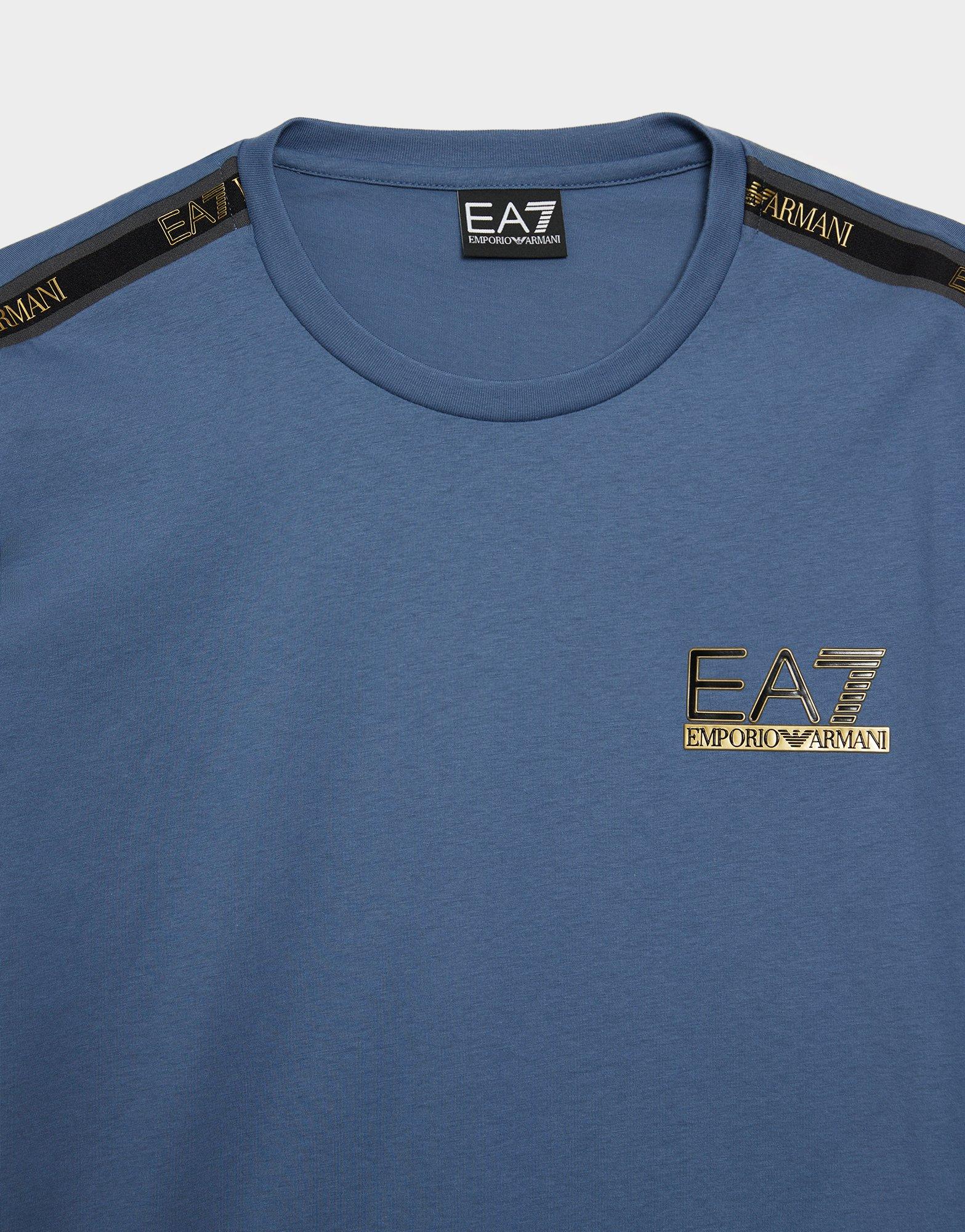 Pánske tričko EMPORIO ARMANI 7 TRIČKO TAPE AF125037M001986UB064 Modrá