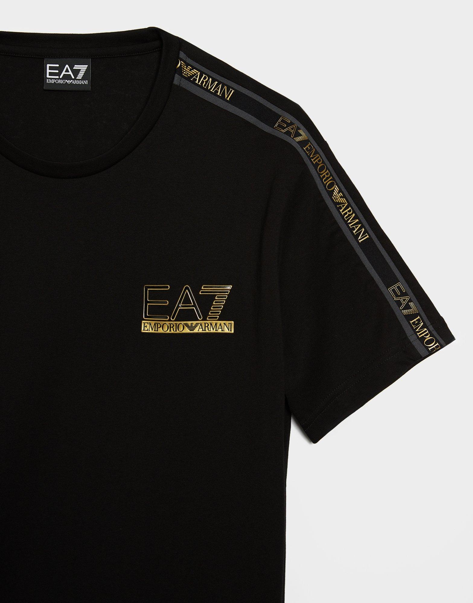 Muški T-shirt EMPORIO ARMANI 7 T-SHIRT TAPE AF125037M001986UC001 crna