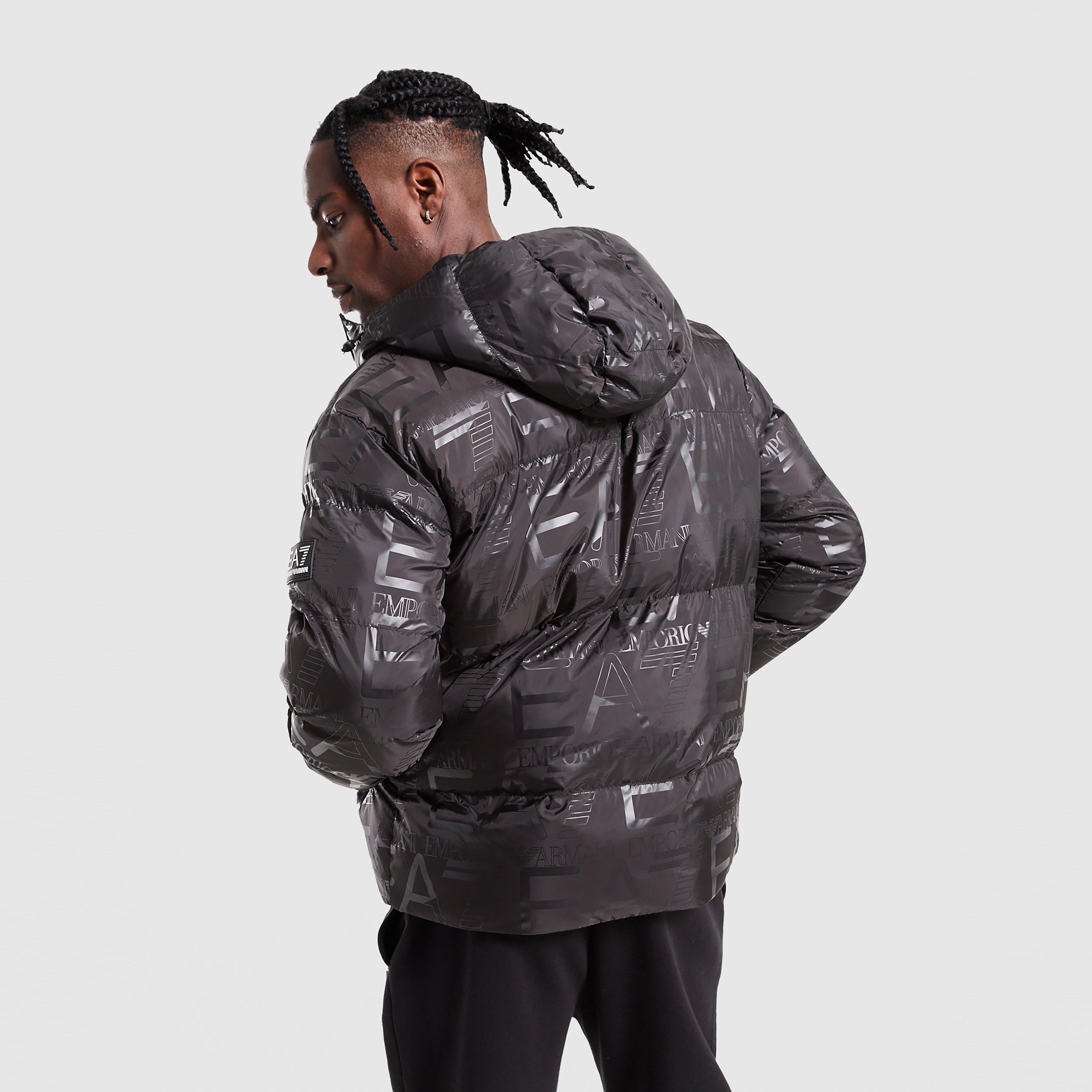 Мъжко яке EMPORIO ARMANI 7 ЯКЕ ЗИМНО AOP PADDED JKT BLK