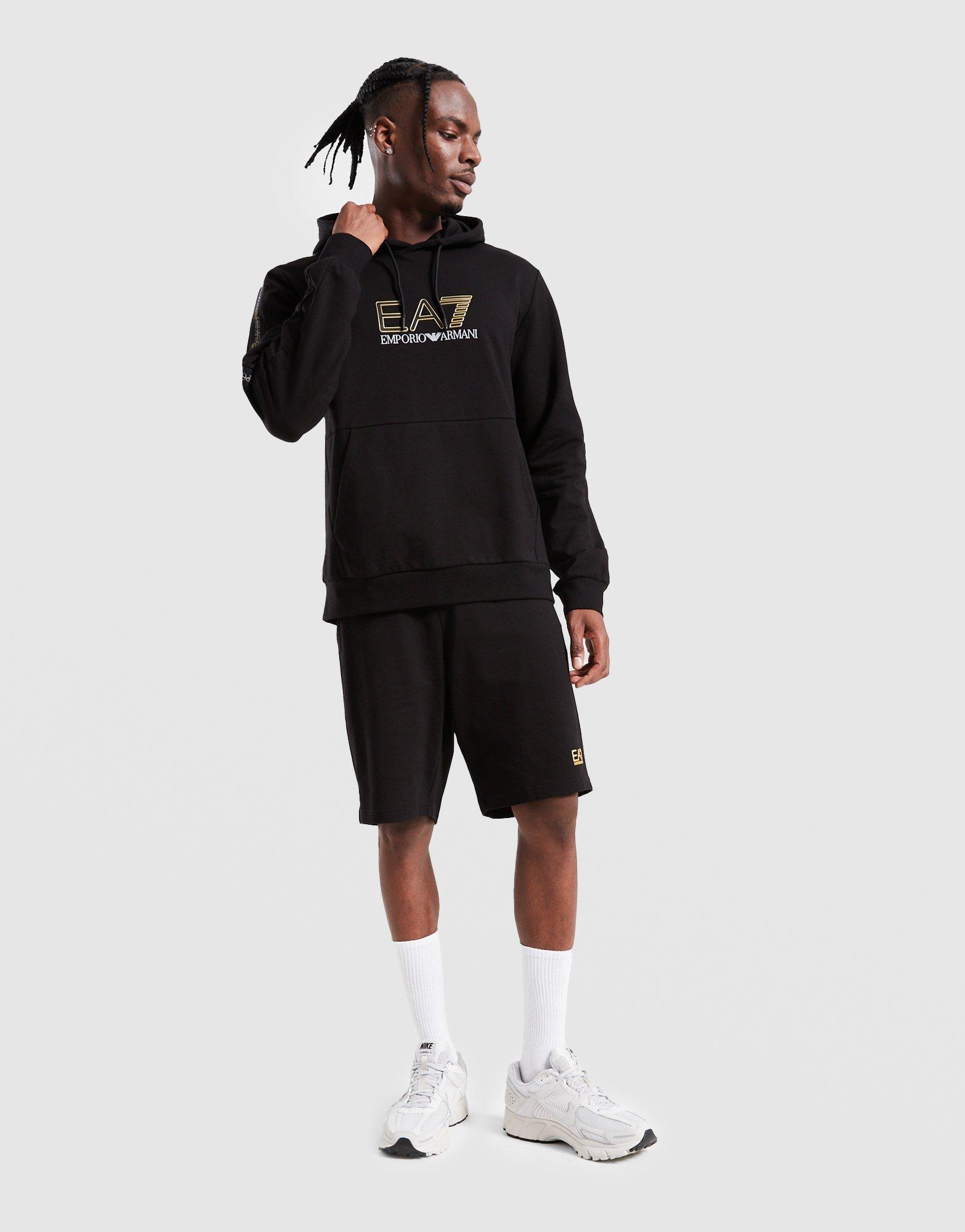 Bluza męska EMPORIO ARMANI 7 BLUZA Z KAPTUREM TAPE OH HD BLK AF184027M001147UC001 Czarny