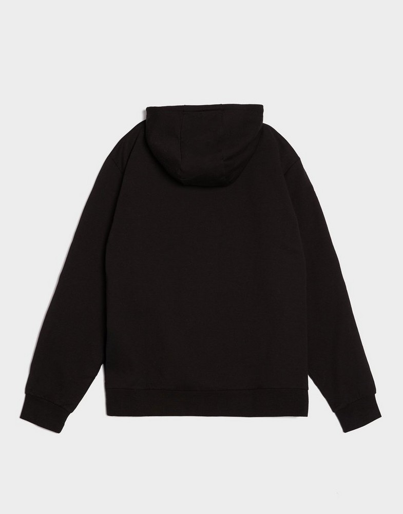 Férfi pulóverek EMPORIO ARMANI 7 PULÓVER KAPUCNIS TAPE OH HD BLK AF184027M001147UC001 Fekete