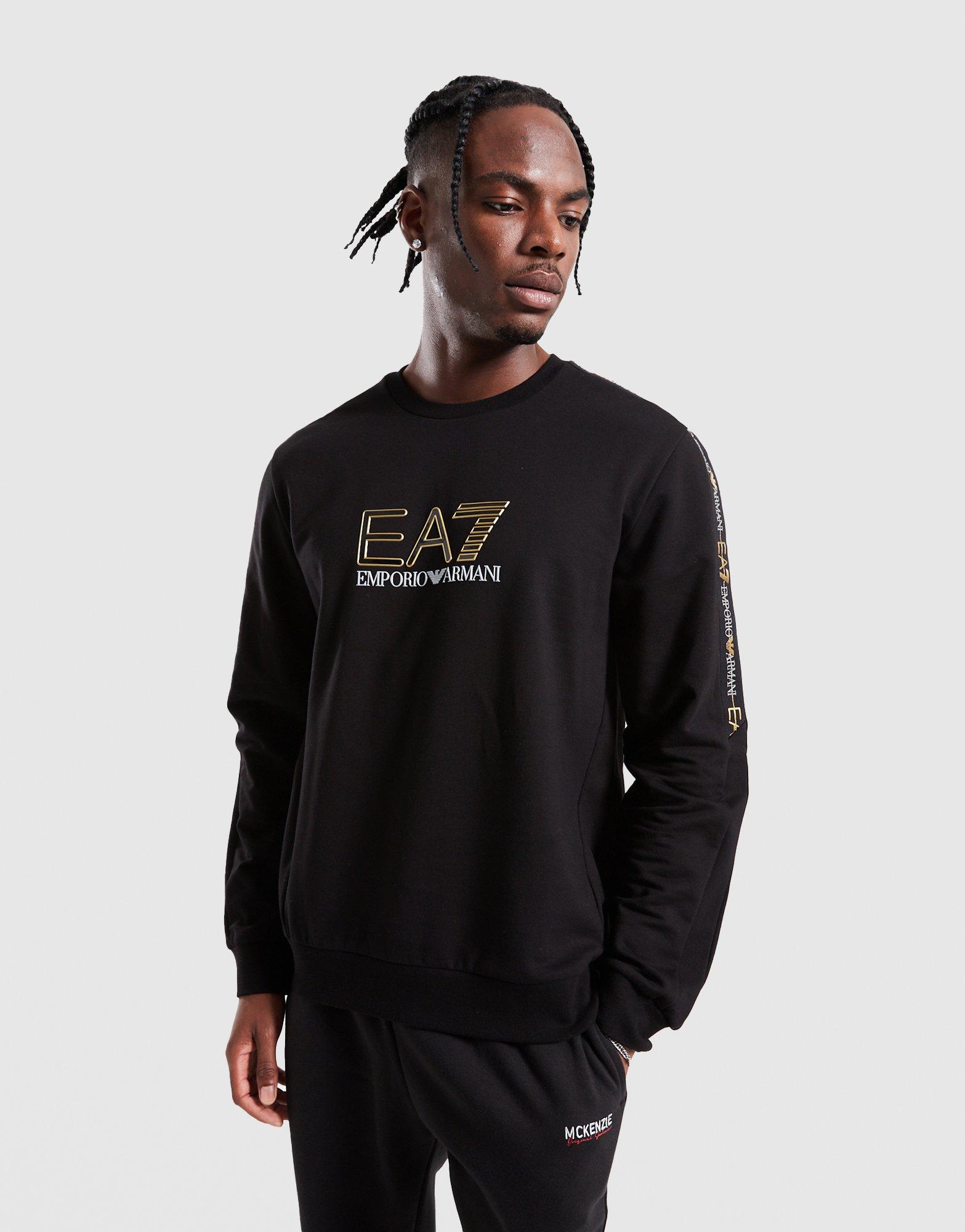 Emporio Armani 7 Bluza Tape Ll Crew Blk/gld
