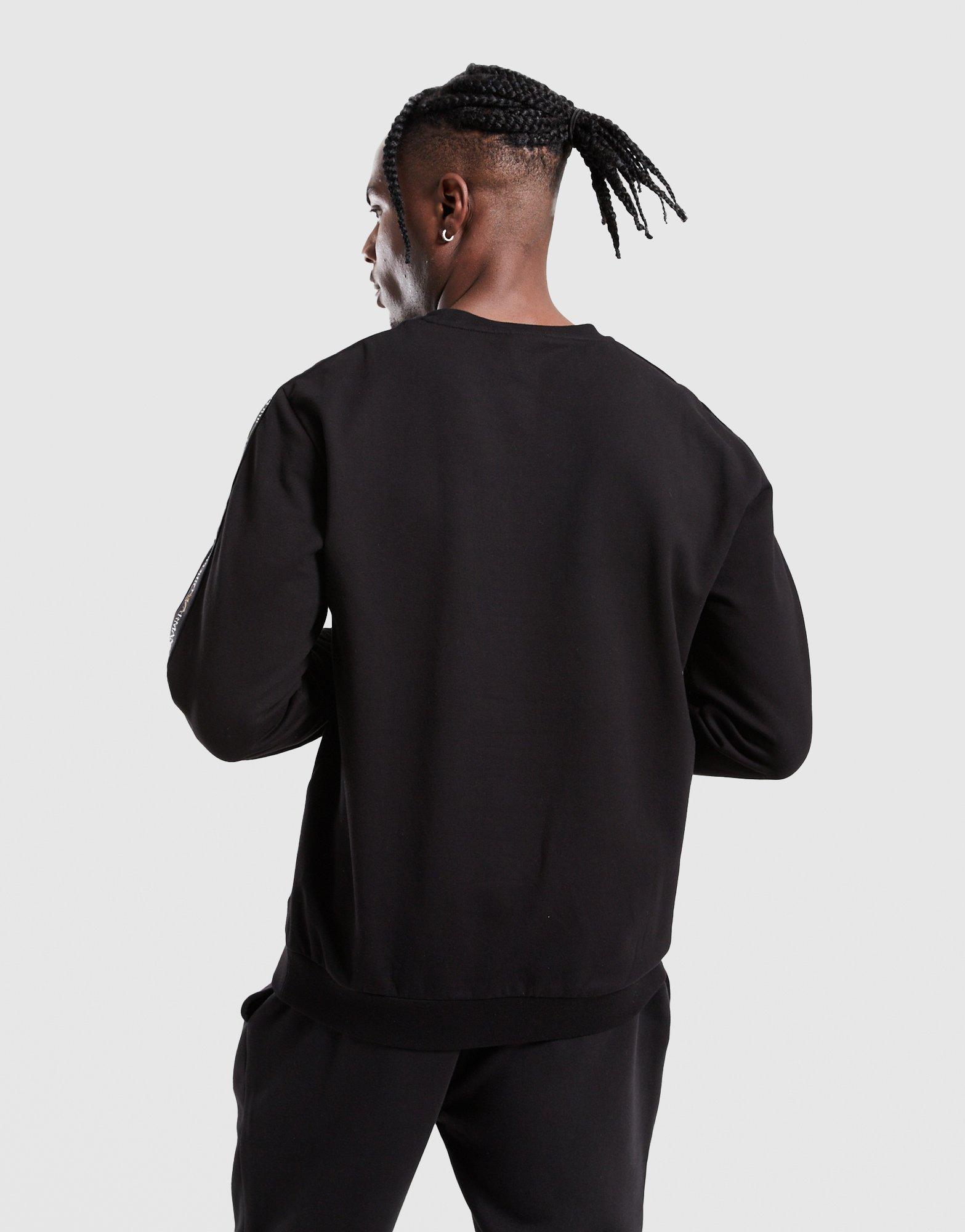 Мъжка блуза EMPORIO ARMANI 7 СУИТЧЪР TAPE LL CREW BLK/GLD AF184027M001149UC001 Черен