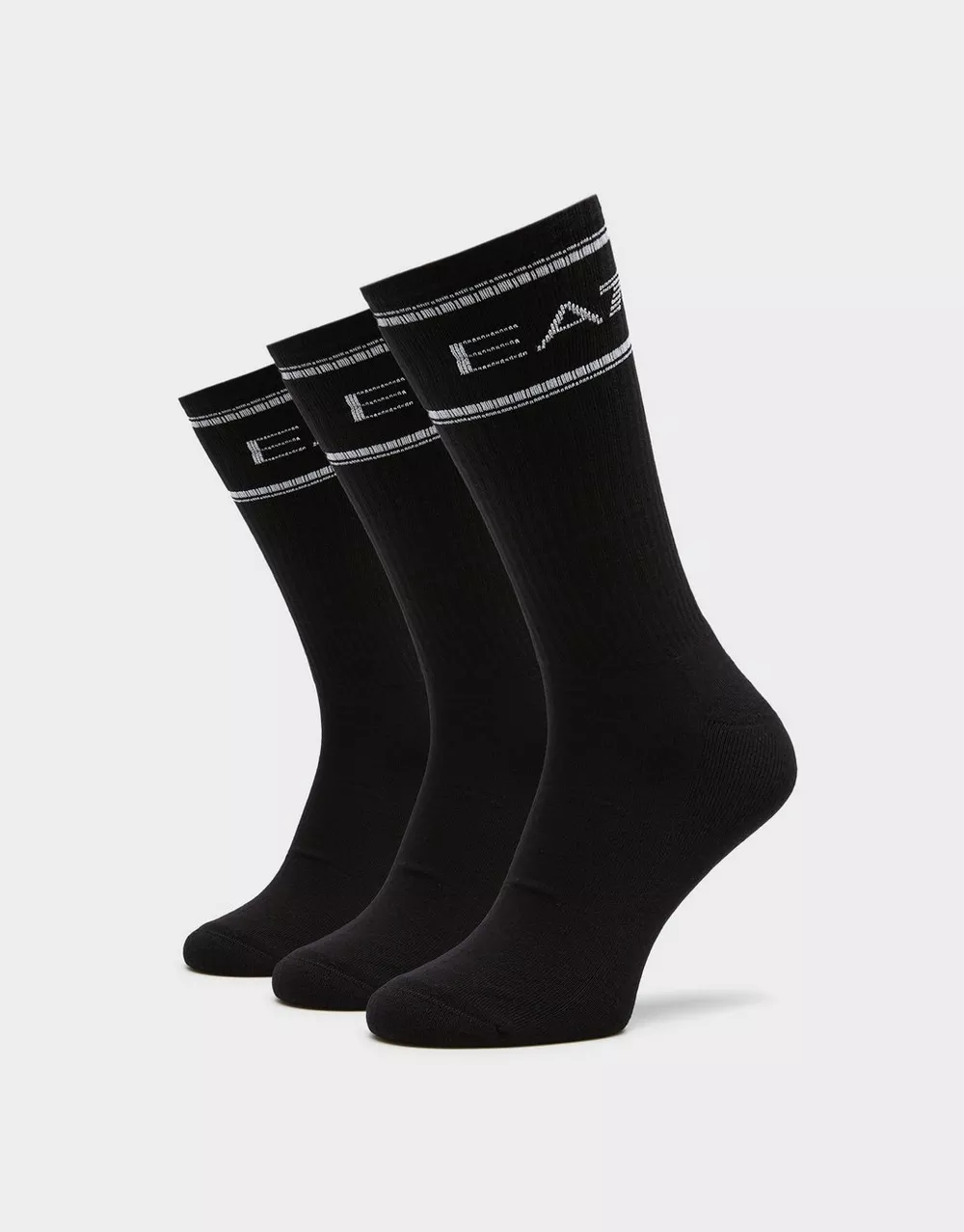 EMPORIO ARMANI ВИСОКІ ШКАРПЕТКИ   TRAIN SOCKS U 3 PACK, фото 1 з 3