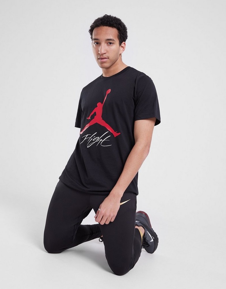 Tricou pentru bărbați JORDAN TRICOU SS JUMPMAN FLIGHT HBR TEE AO0664-010 Negru