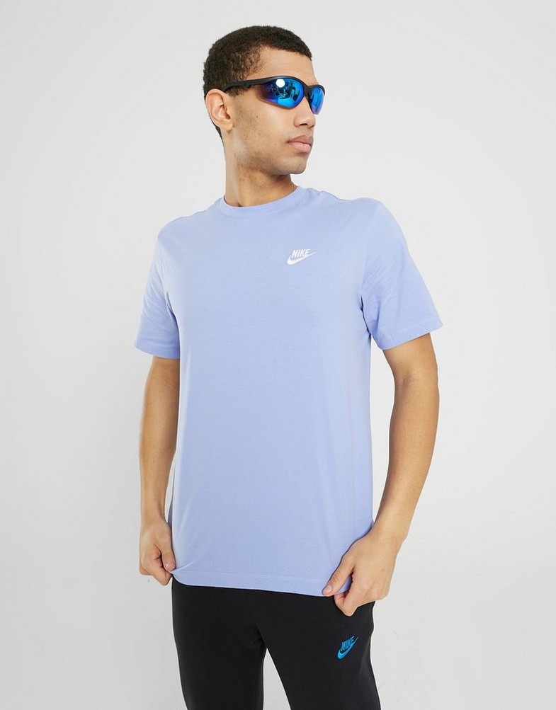 Koszulka, t-shirt męski NIKE T-SHIRT SPORTSWEAR CLUB AR4997-570 Fioletowy